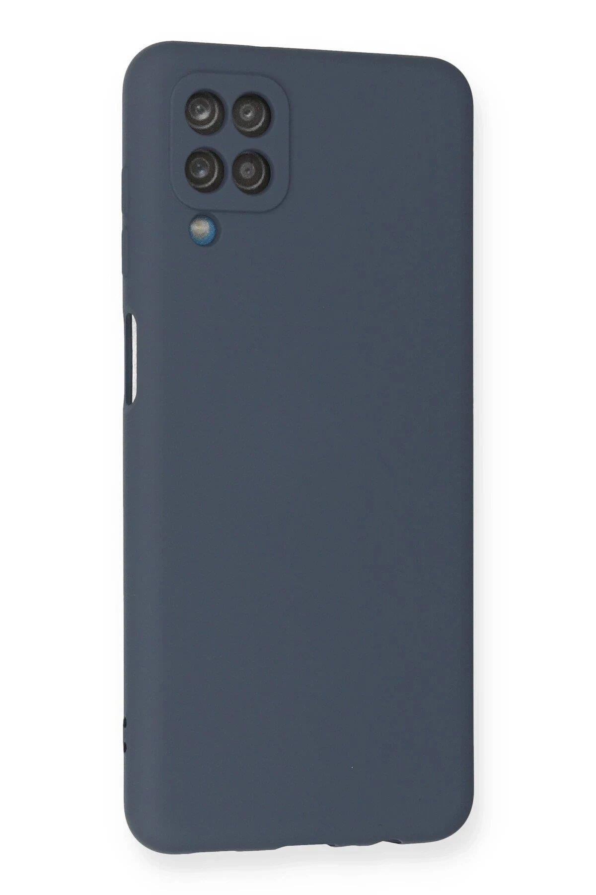 Newface Samsung Galaxy A12 Kılıf Nano içi Kadife Silikon - Gri