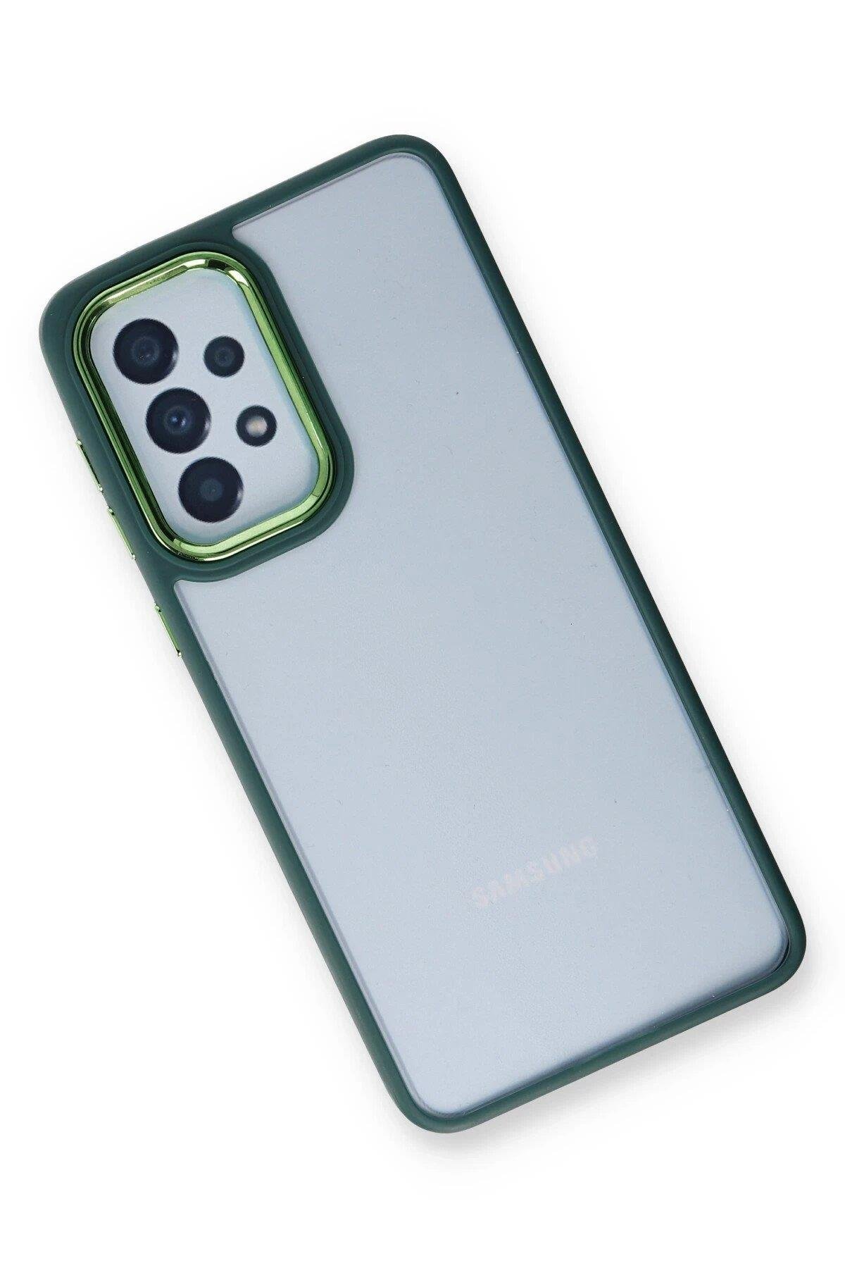 Newface Samsung Galaxy A13 4G Kılıf Dora Kapak - Haki Yeşil