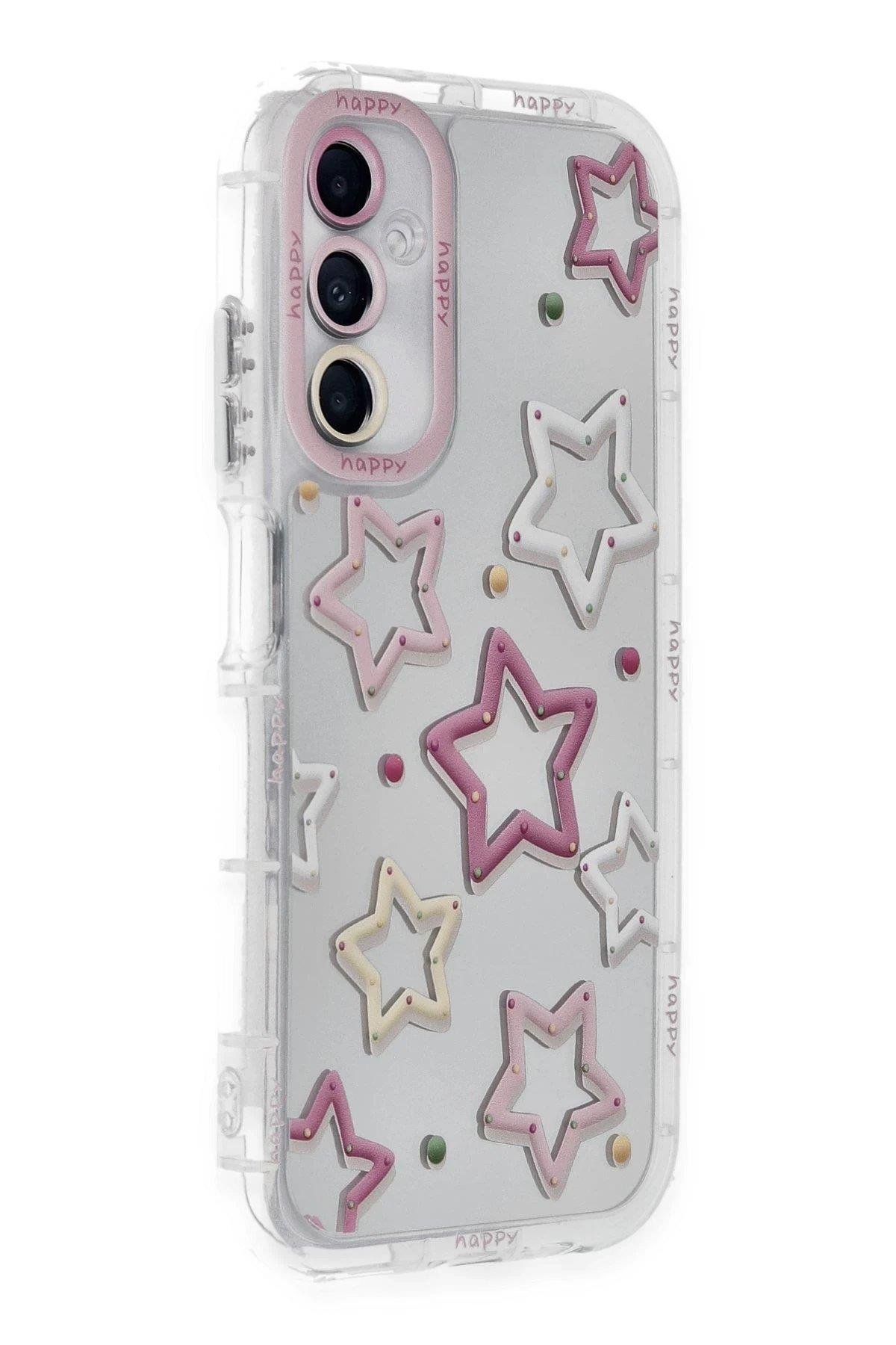 Newface Samsung Galaxy A15 4G Kılıf Reflexion Desenli Kapak - Desen 3