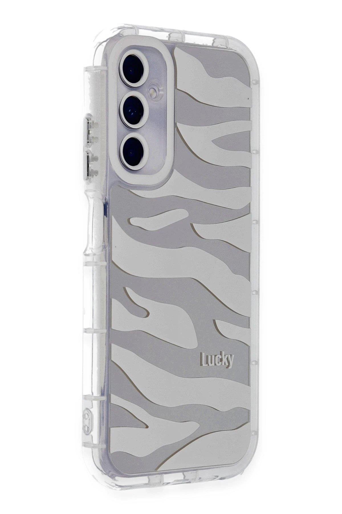 Newface Samsung Galaxy A15 4G Kılıf Reflexion Desenli Kapak - Desen 10