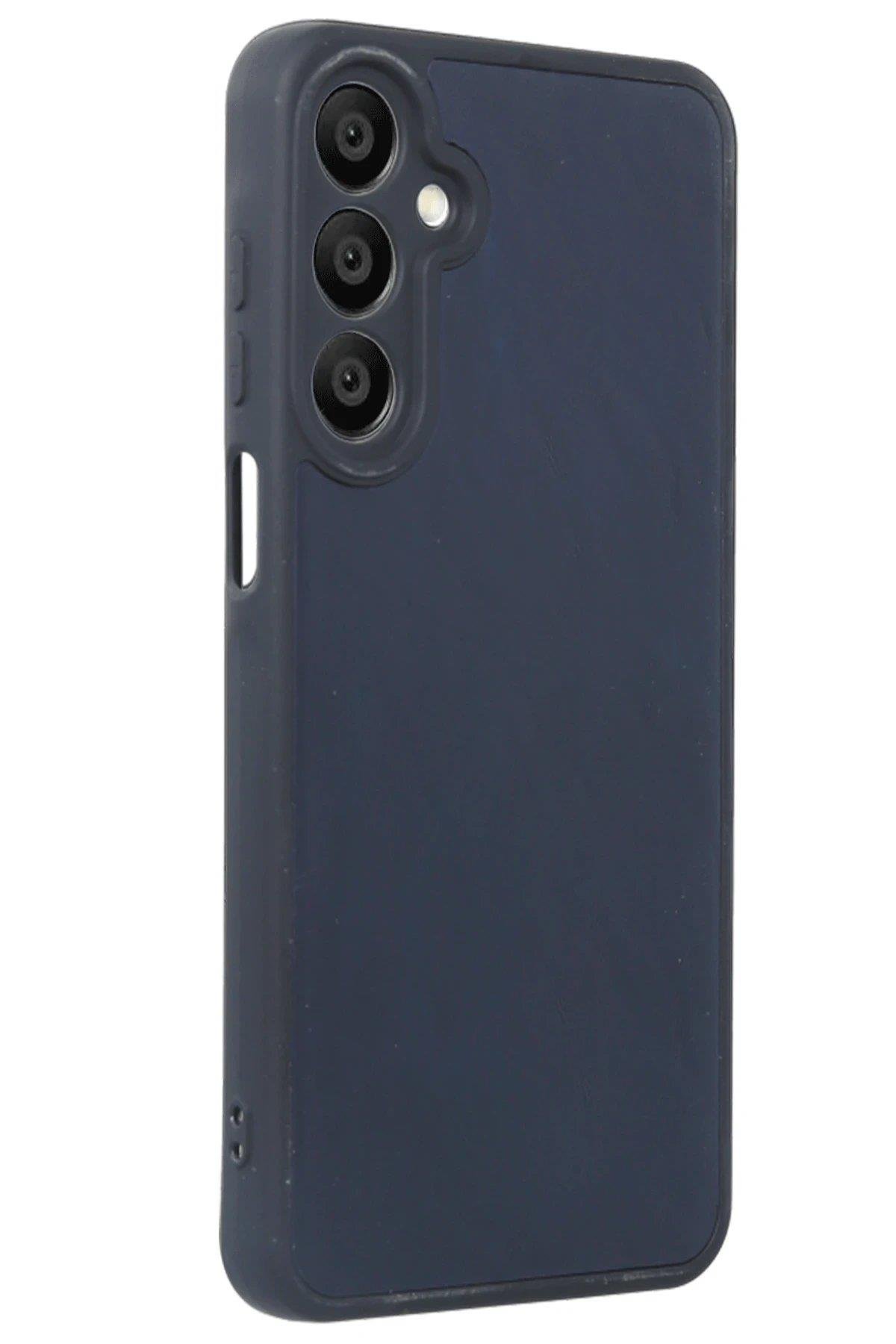 Newface Samsung Galaxy A16 5G Kılıf Aras Deri Kapak - Lacivert