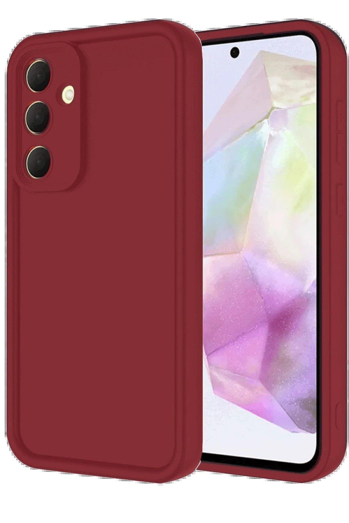 Newface Samsung Galaxy A16 5G Kılıf Viera Silikon - Bordo