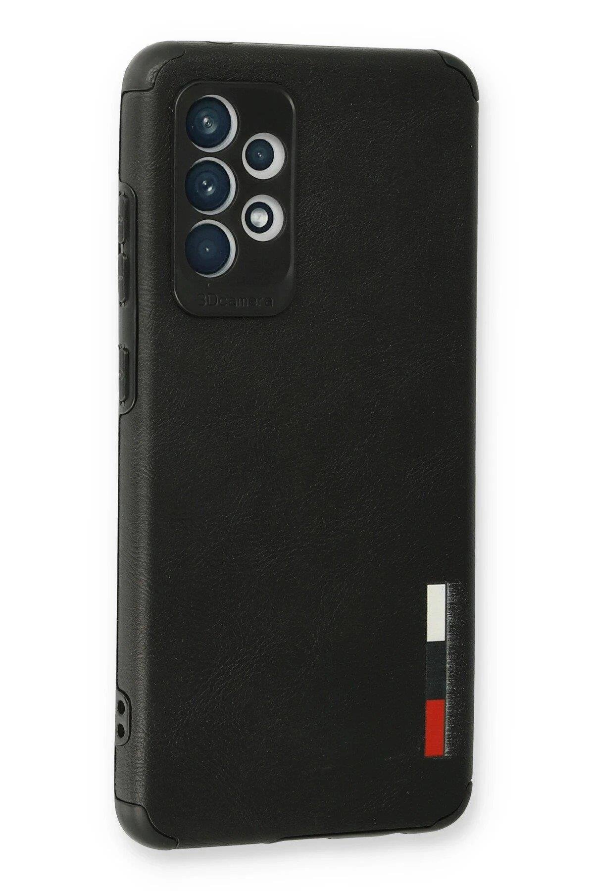 Newface Samsung Galaxy A23 4G Kılıf Loop Deri Silikon - Siyah