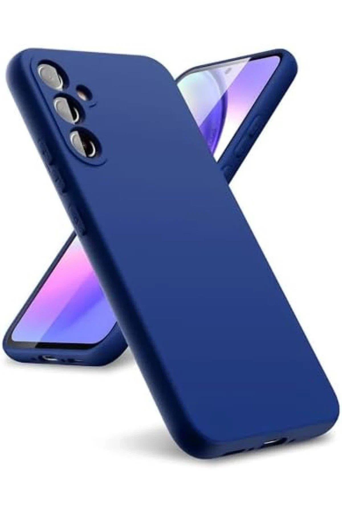 Newface Samsung Galaxy A24 4G Kılıf First Silikon - Lacivert