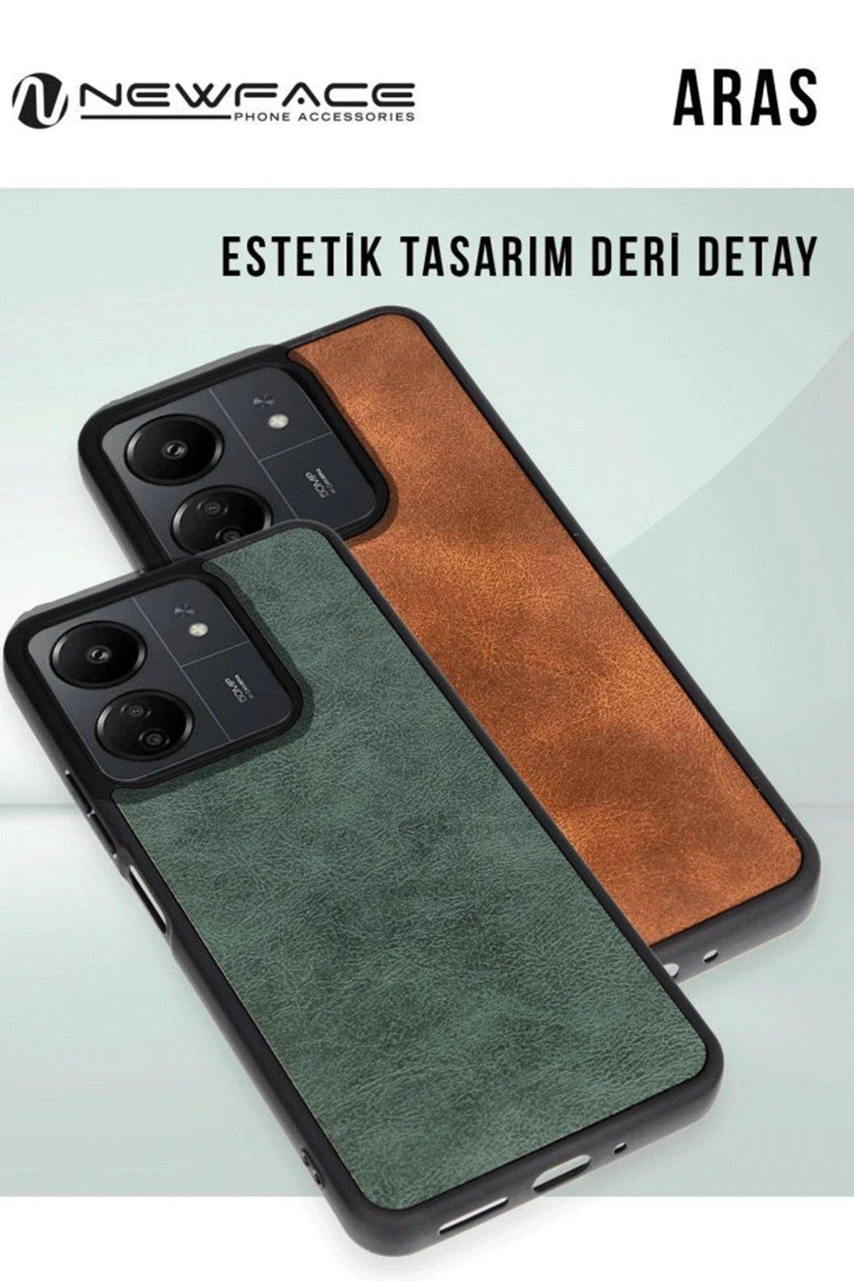 Newface Samsung Galaxy A26 Kılıf Aras Deri Kapak - Lacivert