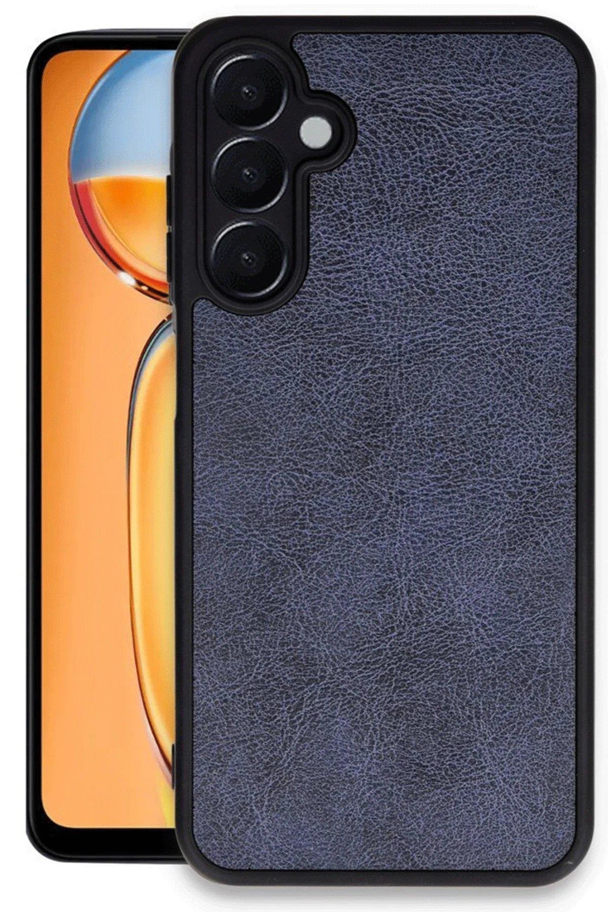 Newface Samsung Galaxy A26 Kılıf Aras Deri Kapak - Lacivert