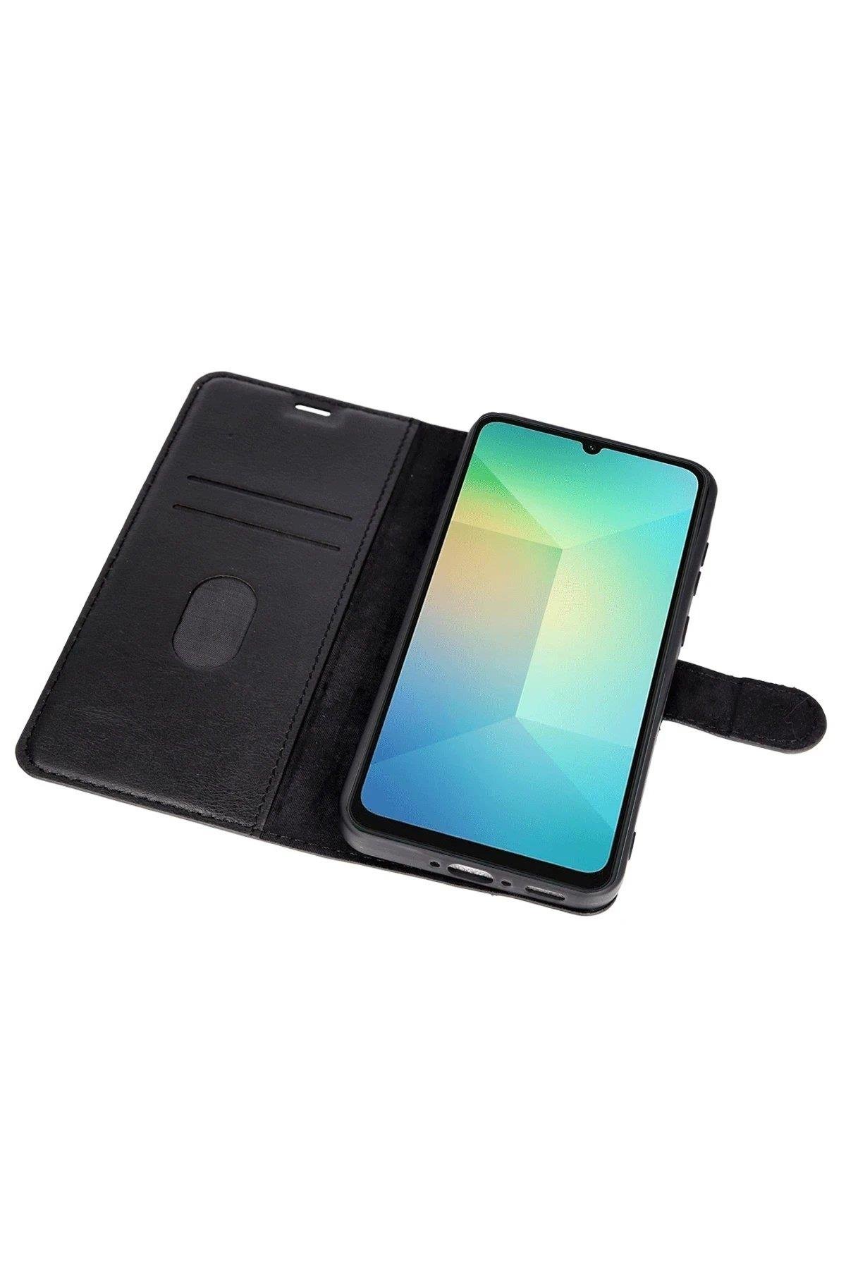 Newface Samsung Galaxy A26 Kılıf Trend S Plus Kapaklı Kılıf - Siyah