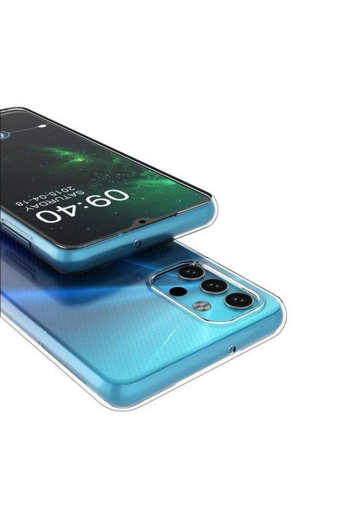 Newface Samsung Galaxy A32 5G Kılıf Lüx Şeffaf Silikon