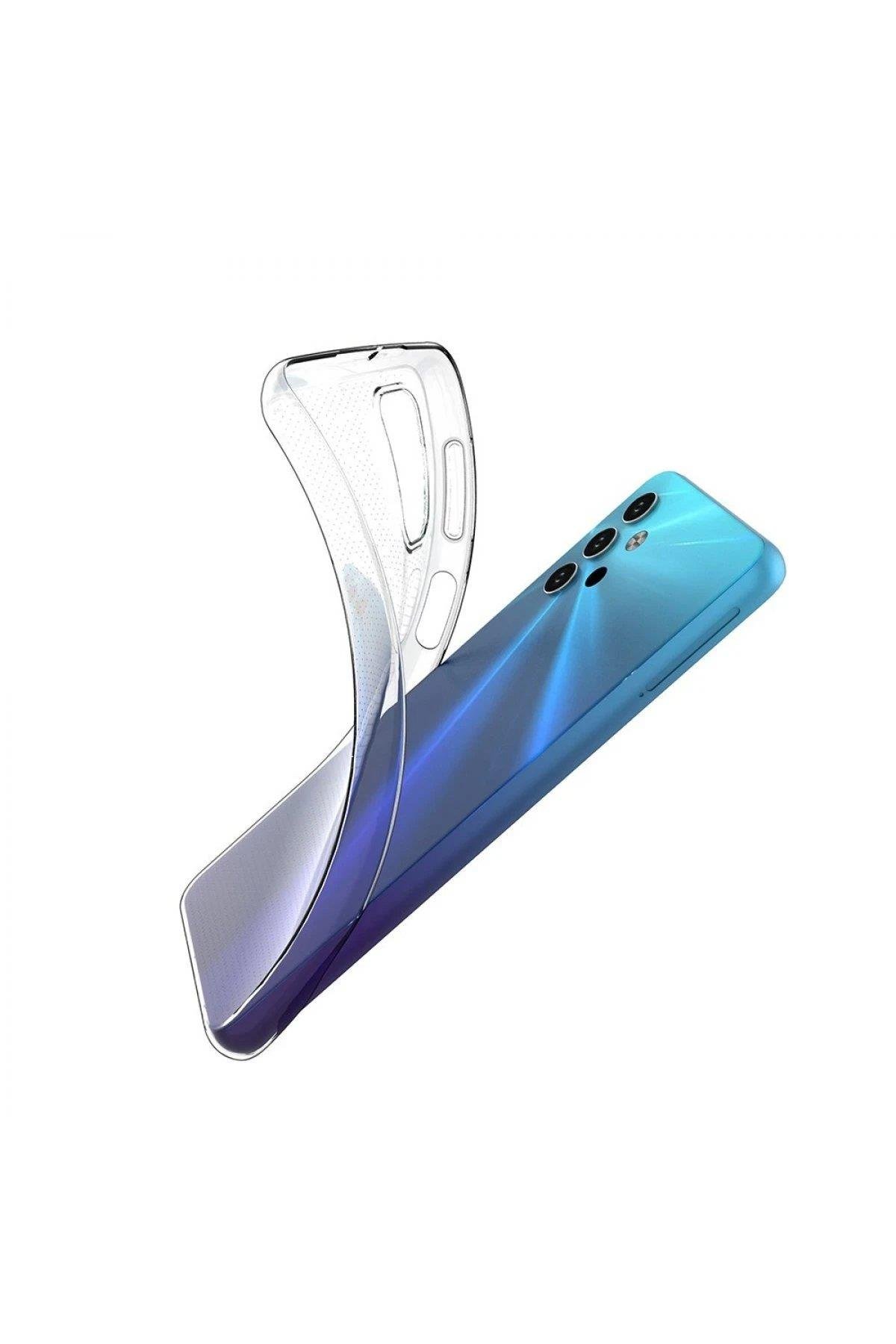 Newface Samsung Galaxy A32 5G Kılıf Lüx Şeffaf Silikon