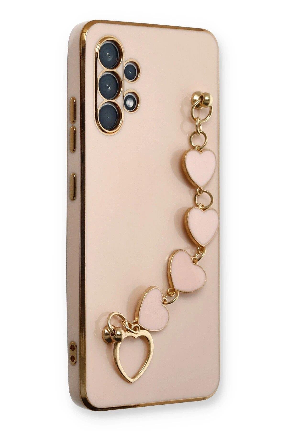 Newface Samsung Galaxy A32 Kılıf Esila Silikon - Pudra