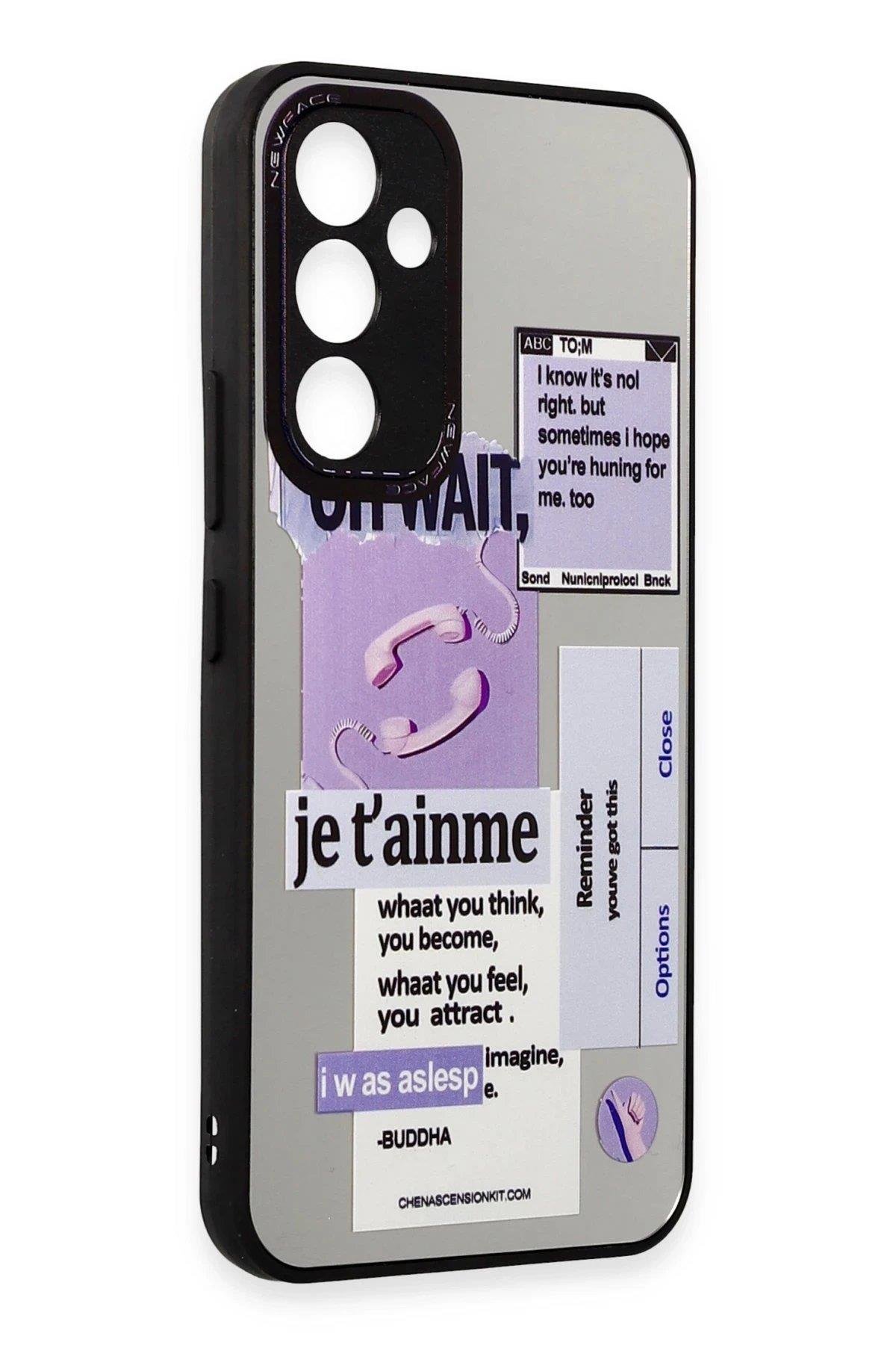 Newface Samsung Galaxy A34 5G Kılıf Mirror Desenli Kapak - Mirror - 4