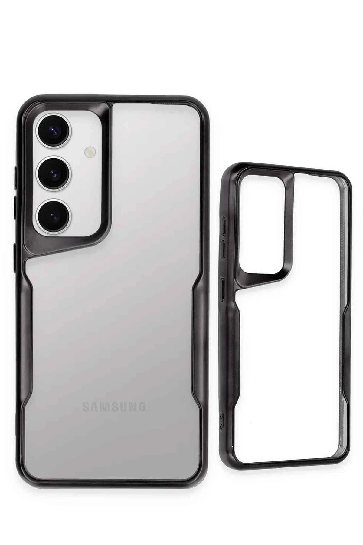 Newface Samsung Galaxy A36 Kılıf Boyi Silikon Kapak - Titan Gri