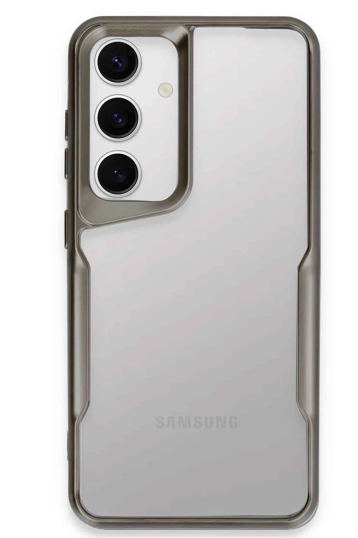 Newface Samsung Galaxy A36 Kılıf Boyi Silikon Kapak - Gümüş