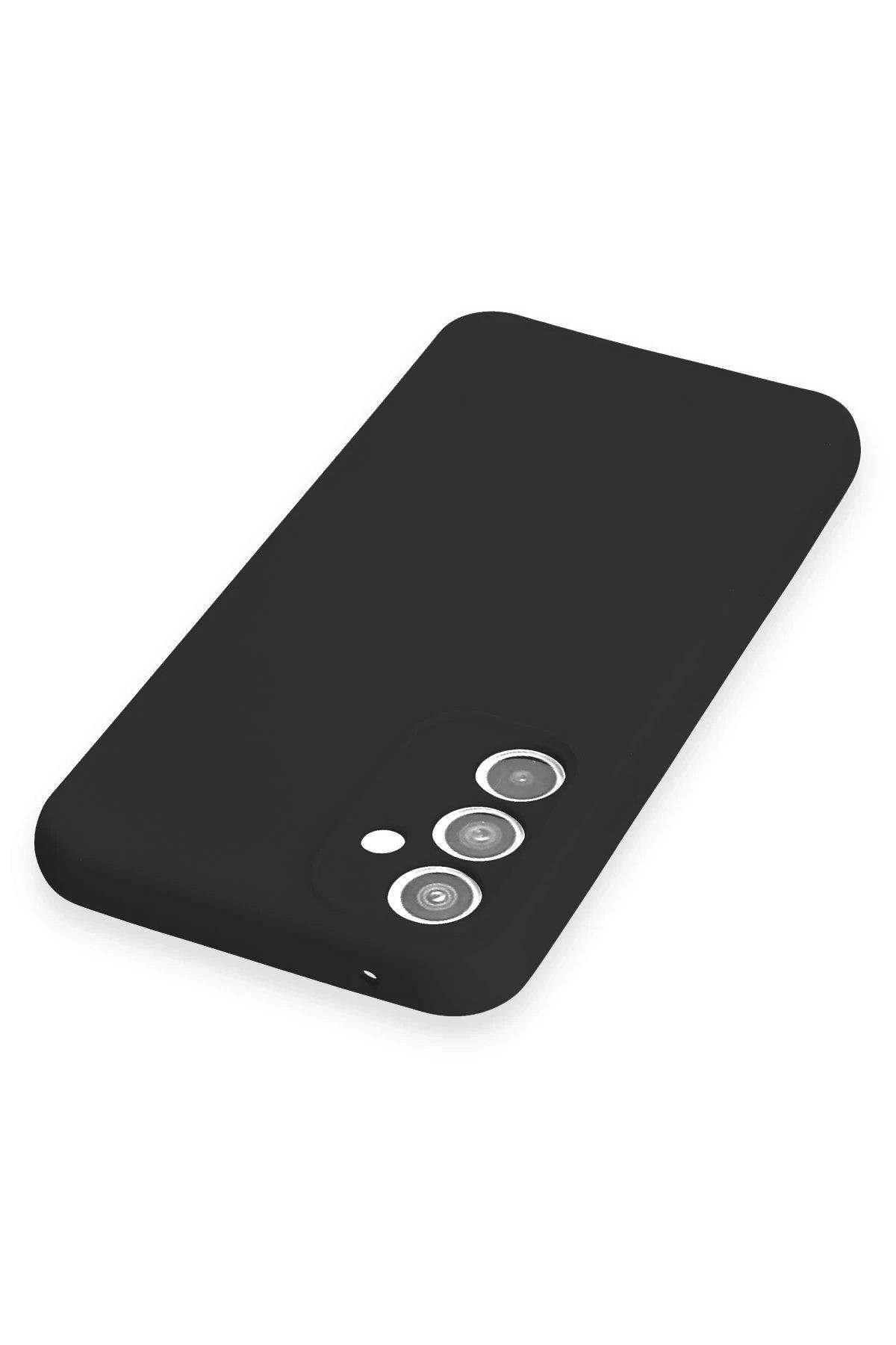 Newface Samsung Galaxy A54 5G Kılıf Nano içi Kadife Silikon - Siyah