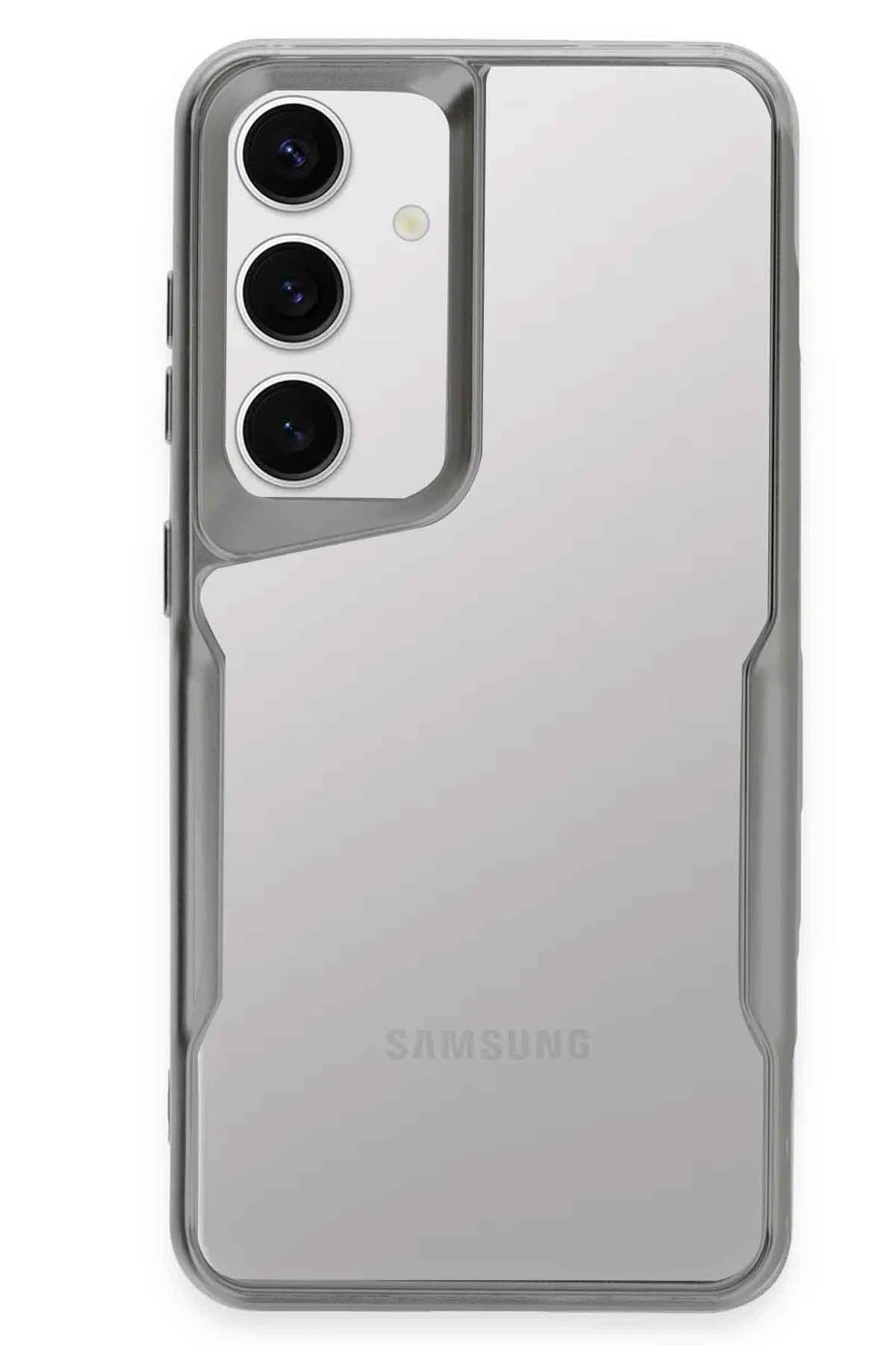 Newface Samsung Galaxy A56 Kılıf Boyi Silikon Kapak - Gümüş