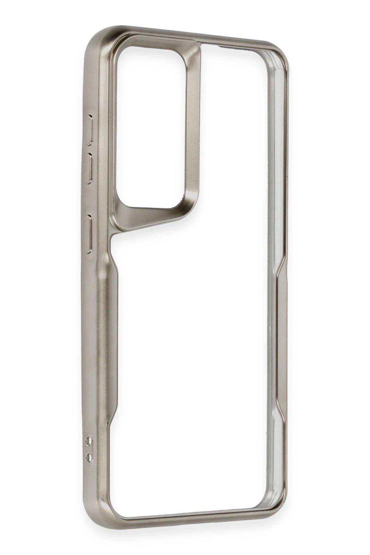 Newface Samsung Galaxy A56 Kılıf Boyi Silikon Kapak - Titan Gri