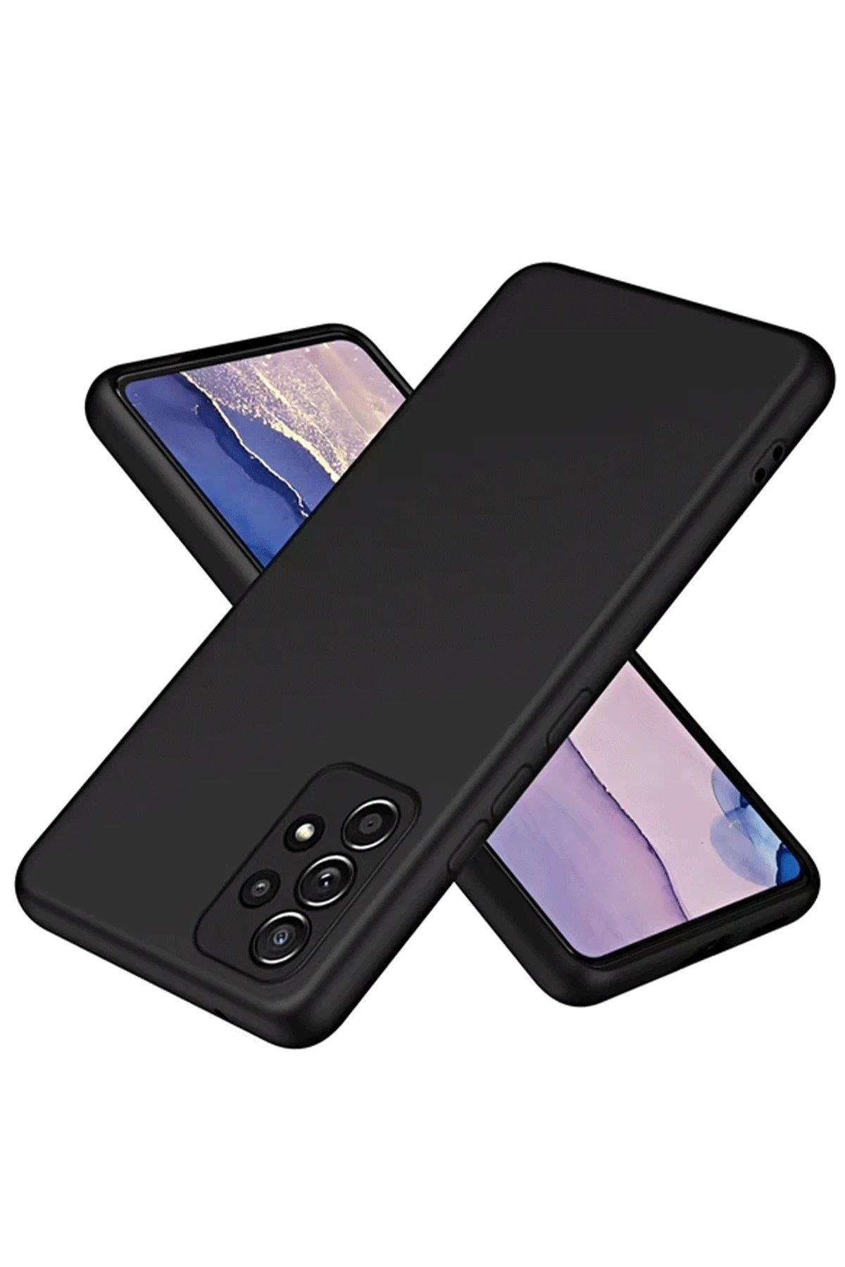 Newface Samsung Galaxy A72 Kılıf First Silikon - Siyah