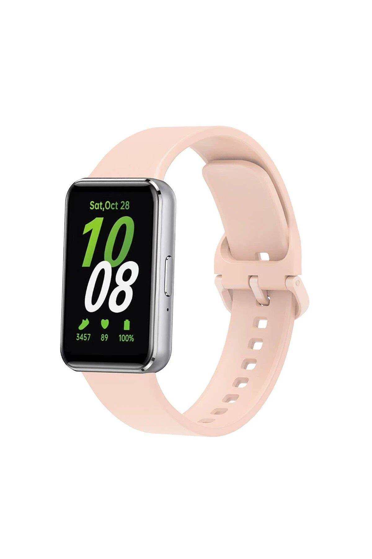 Newface Samsung Galaxy Fit 3 Klasik Kordon - Pudra