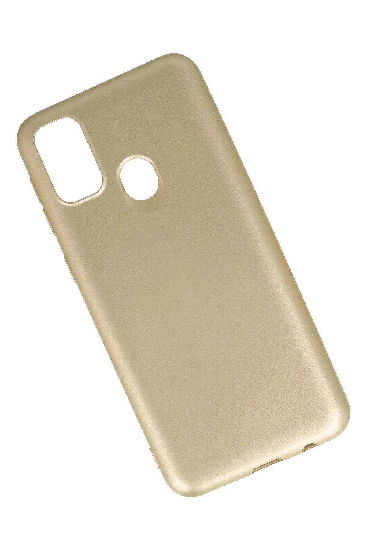 Newface Samsung Galaxy M30S Kılıf First Silikon - Gold