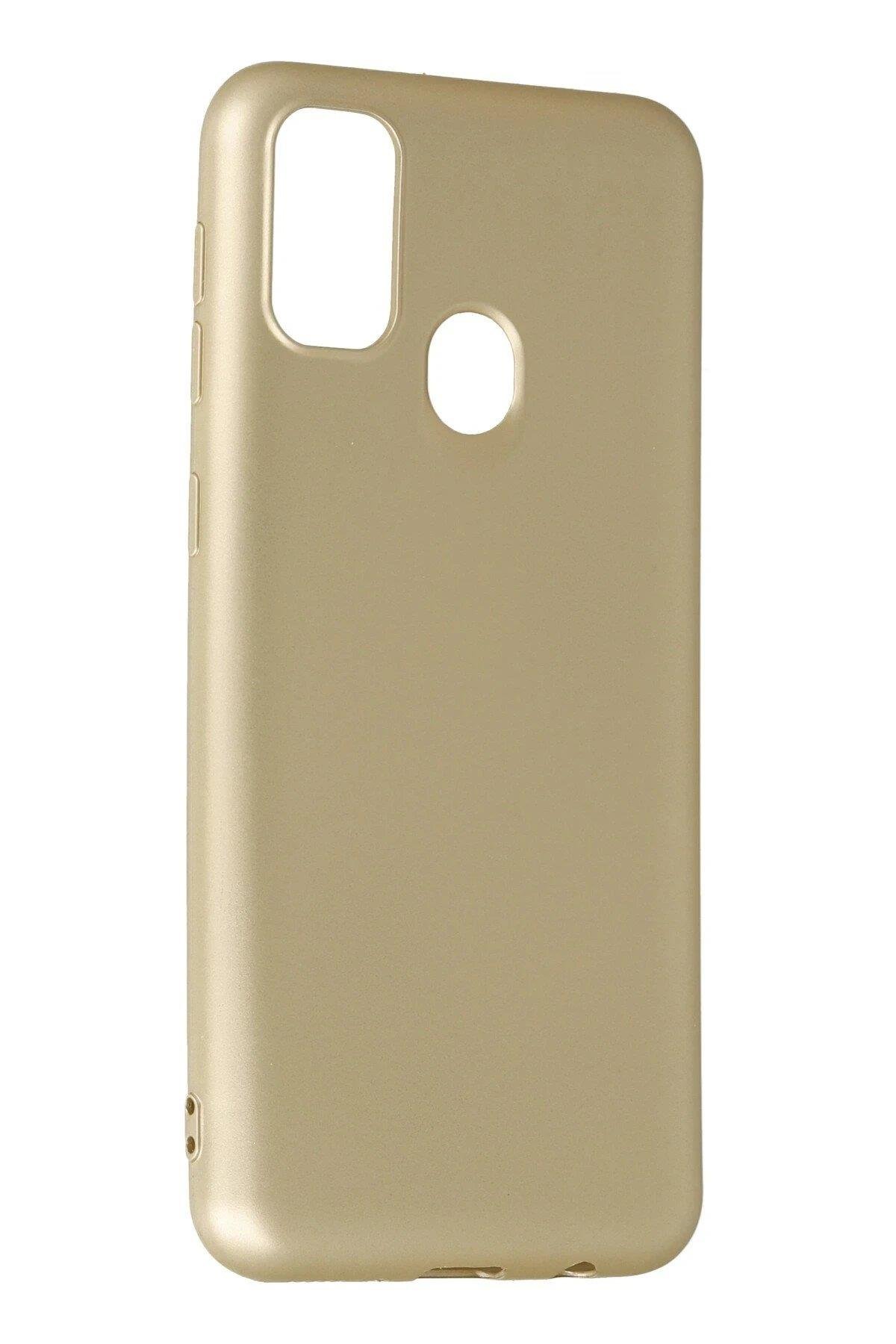 Newface Samsung Galaxy M30S Kılıf First Silikon - Gold