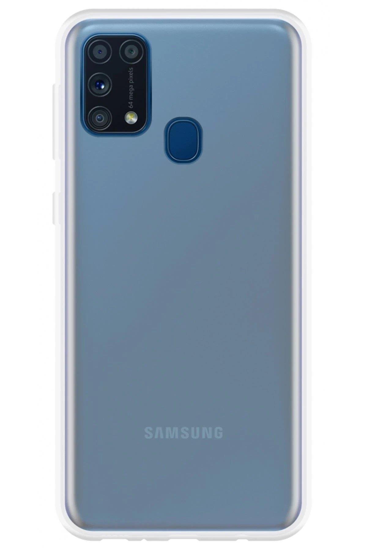 Newface Samsung Galaxy M31 Kılıf Lüx Şeffaf Silikon