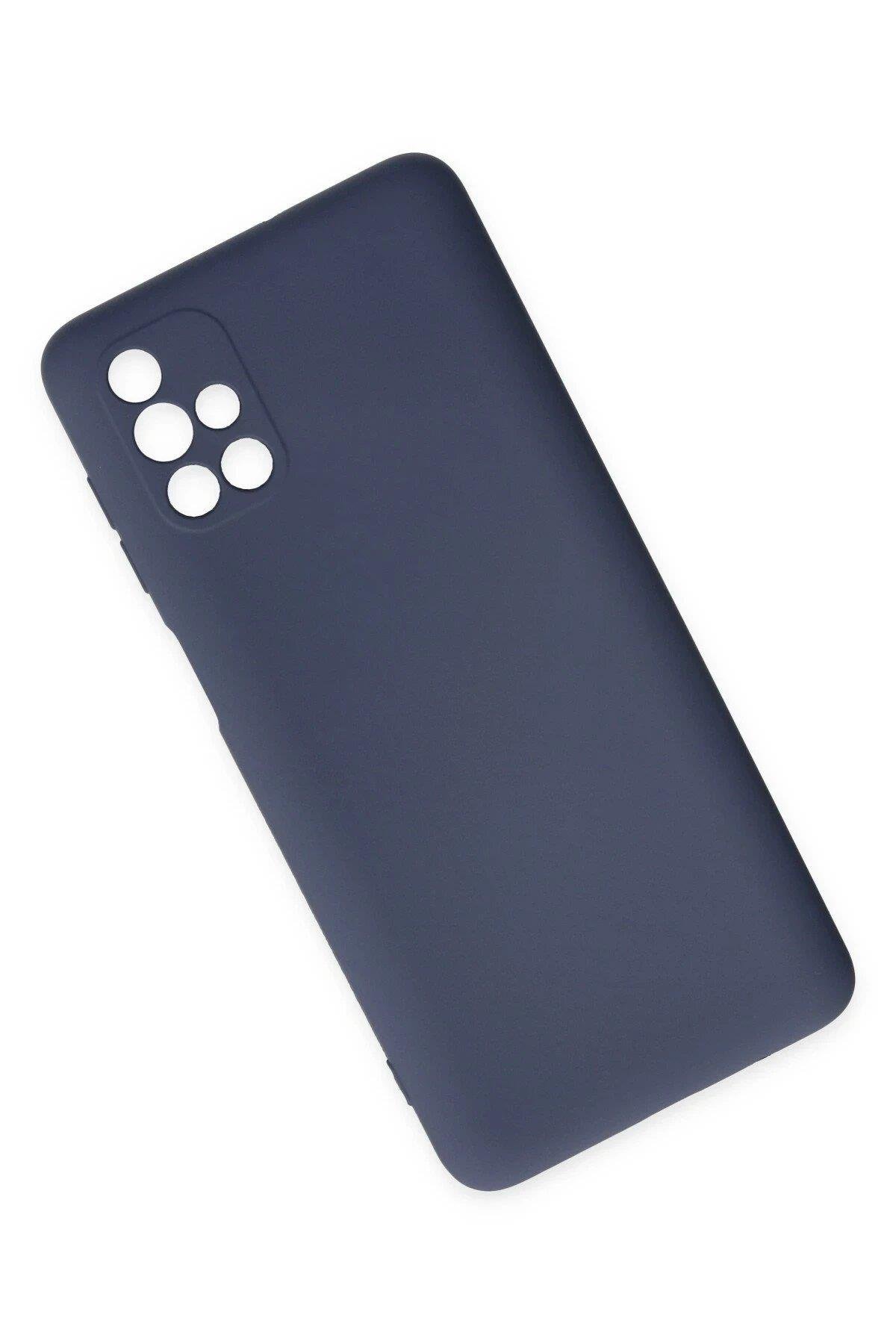 Newface Samsung Galaxy M51 Kılıf Nano içi Kadife Silikon - Gri