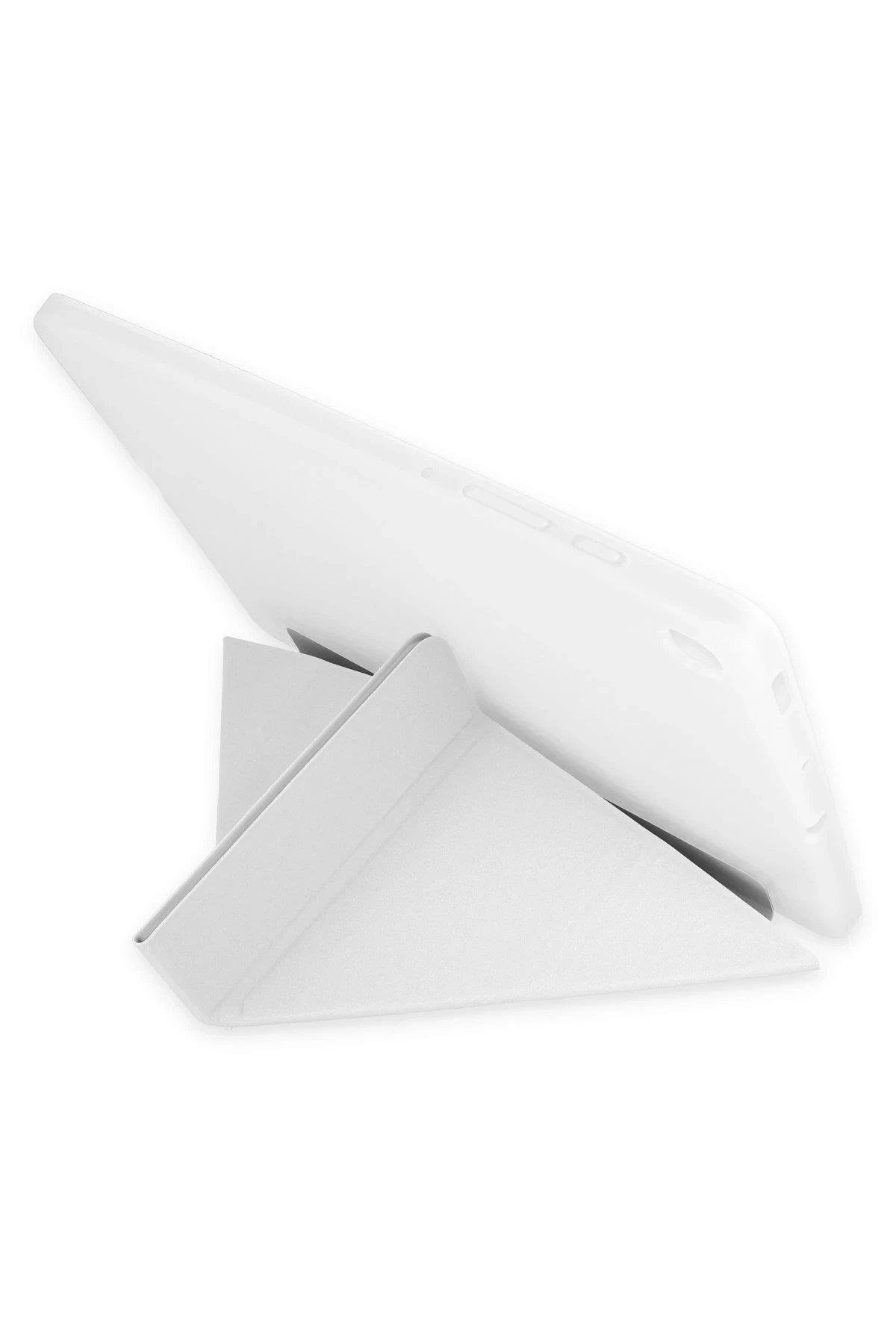 Newface Samsung Galaxy P610 Tab S6 Lite 10.4 Kılıf Kalemlikli Mars Tablet Kılıfı - Gri