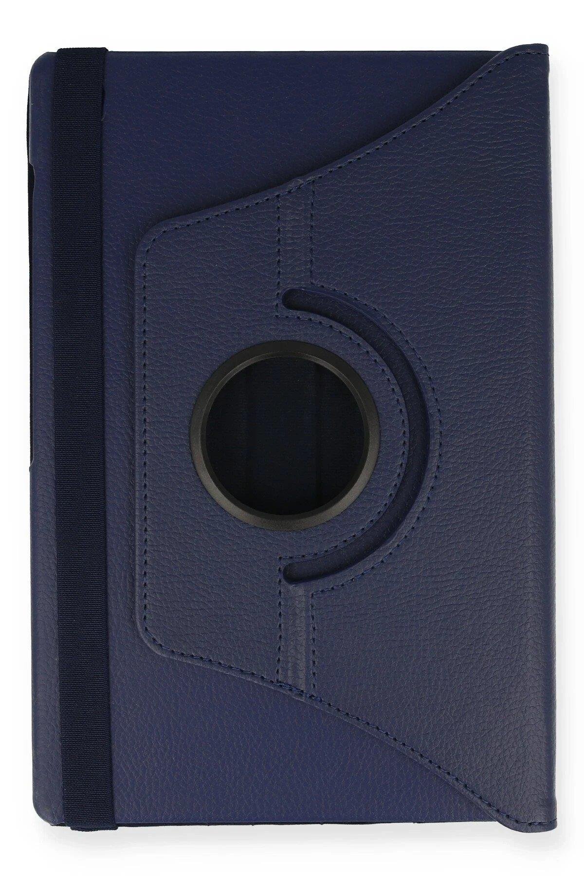 Newface Samsung Galaxy P610 Tab S6 Lite 10.4 Kılıf 360 Tablet Deri Kılıf - Lacivert