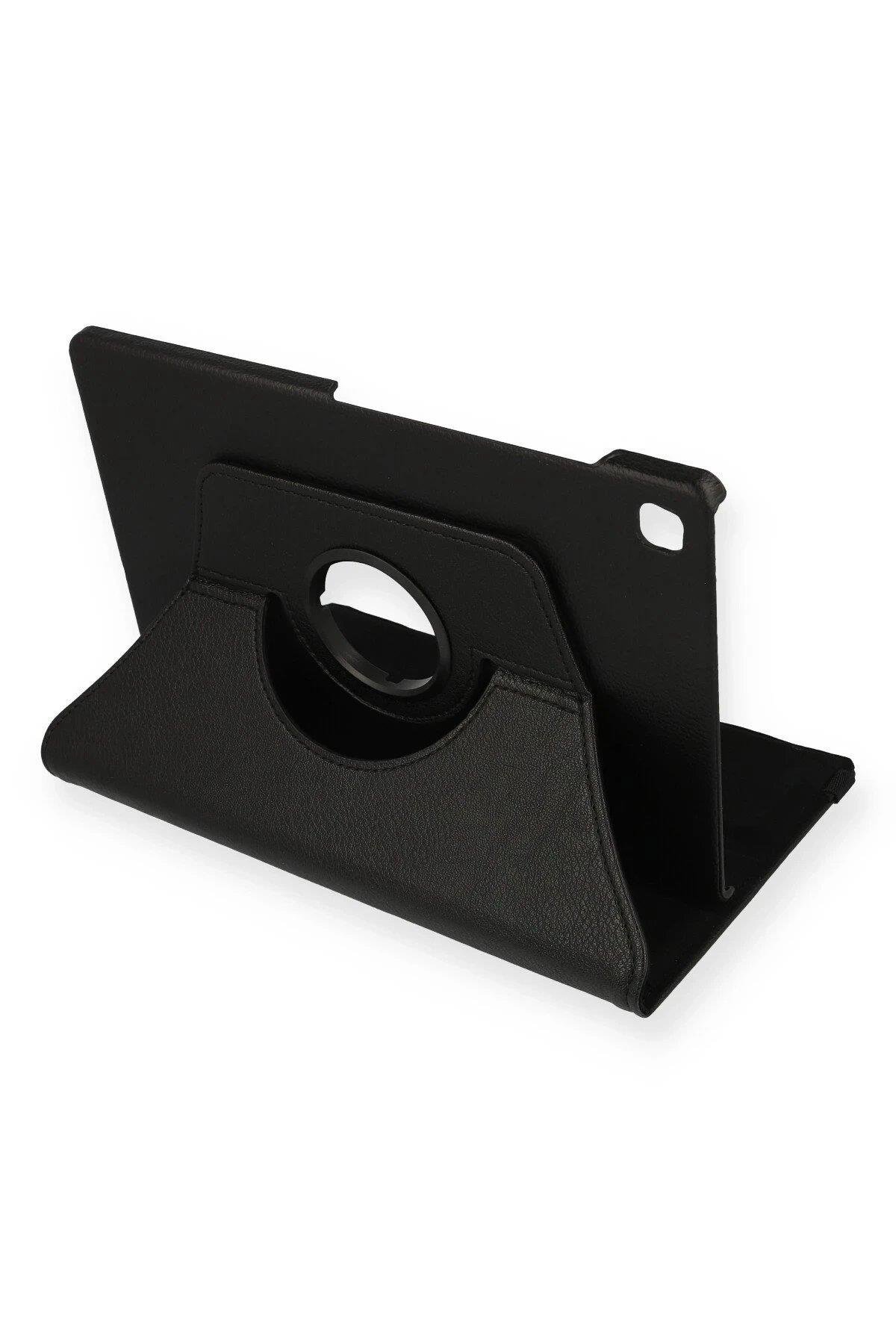 Newface Samsung Galaxy P610 Tab S6 Lite 10.4 Kılıf 360 Tablet Deri Kılıf - Siyah