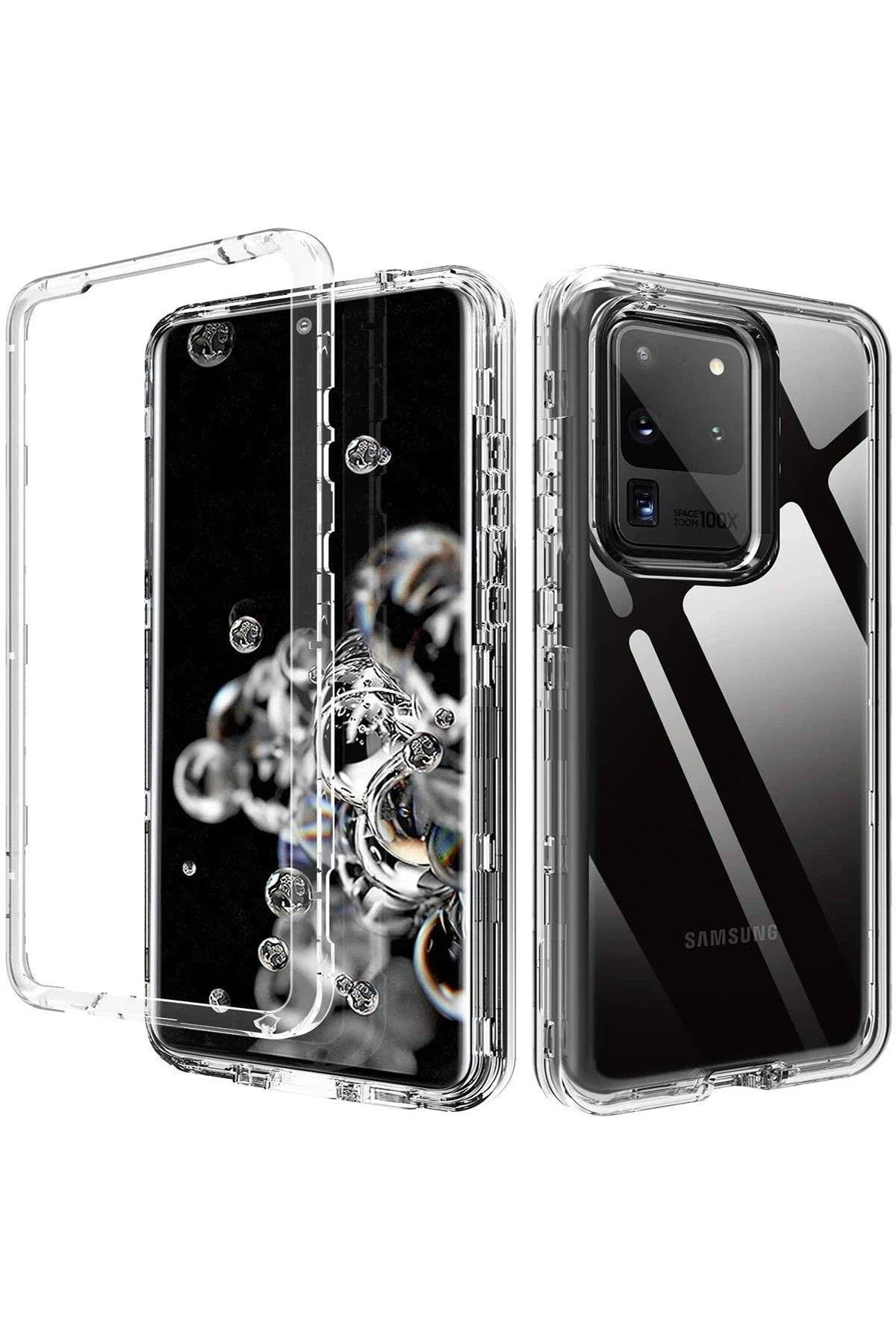 Newface Samsung Galaxy S20 Kılıf Lüx Şeffaf Silikon