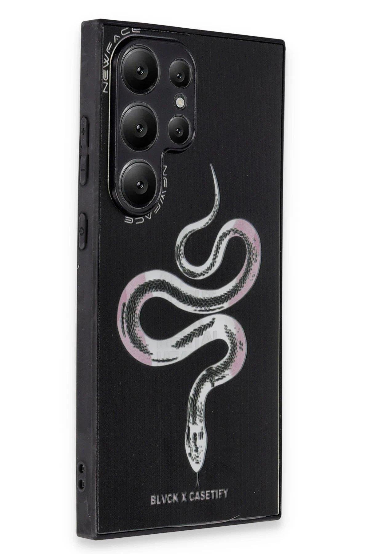 Newface Samsung Galaxy S23 Ultra Kılıf Mirror Desenli Kapak - Mirror - 13