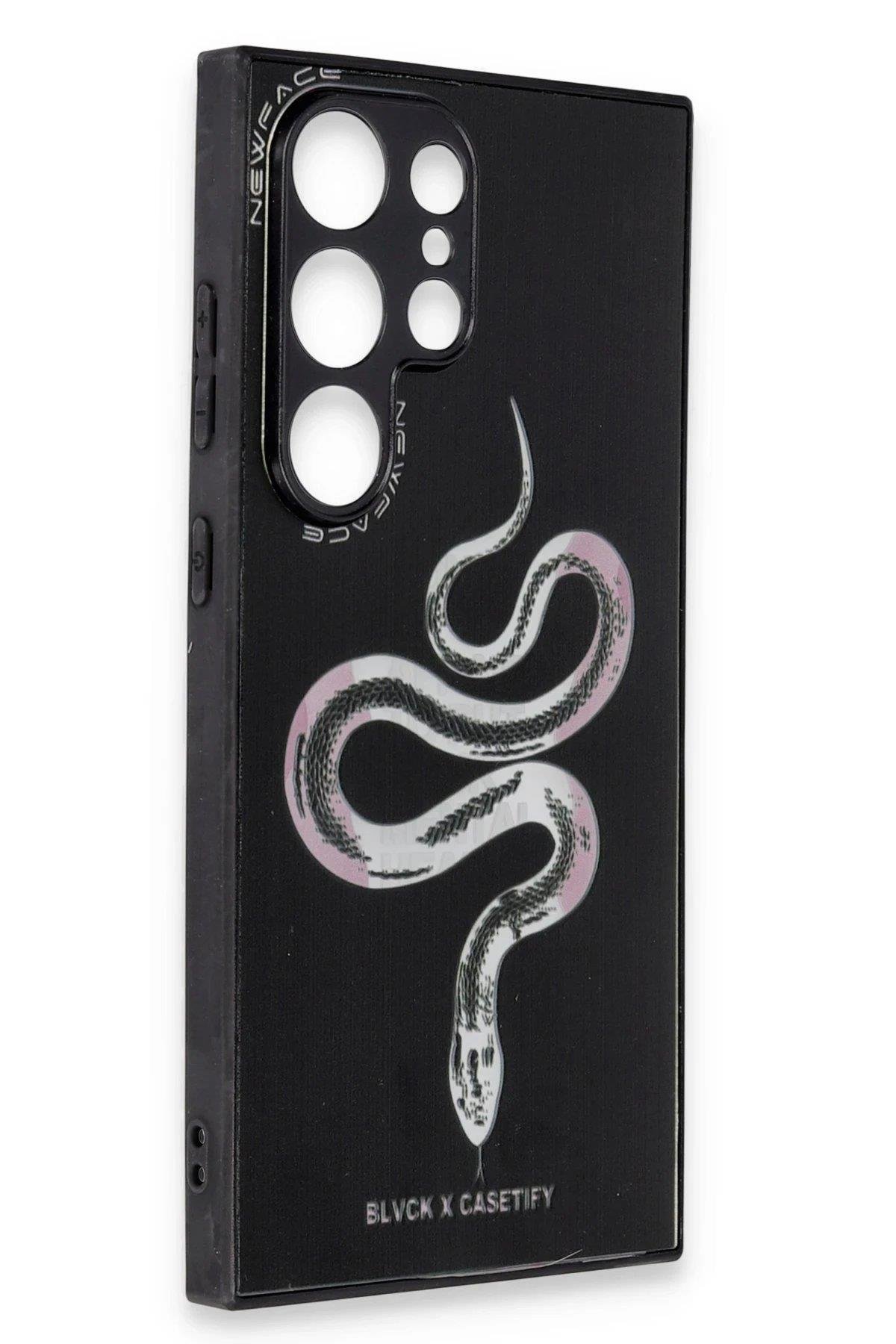 Newface Samsung Galaxy S23 Ultra Kılıf Mirror Desenli Kapak - Mirror - 13