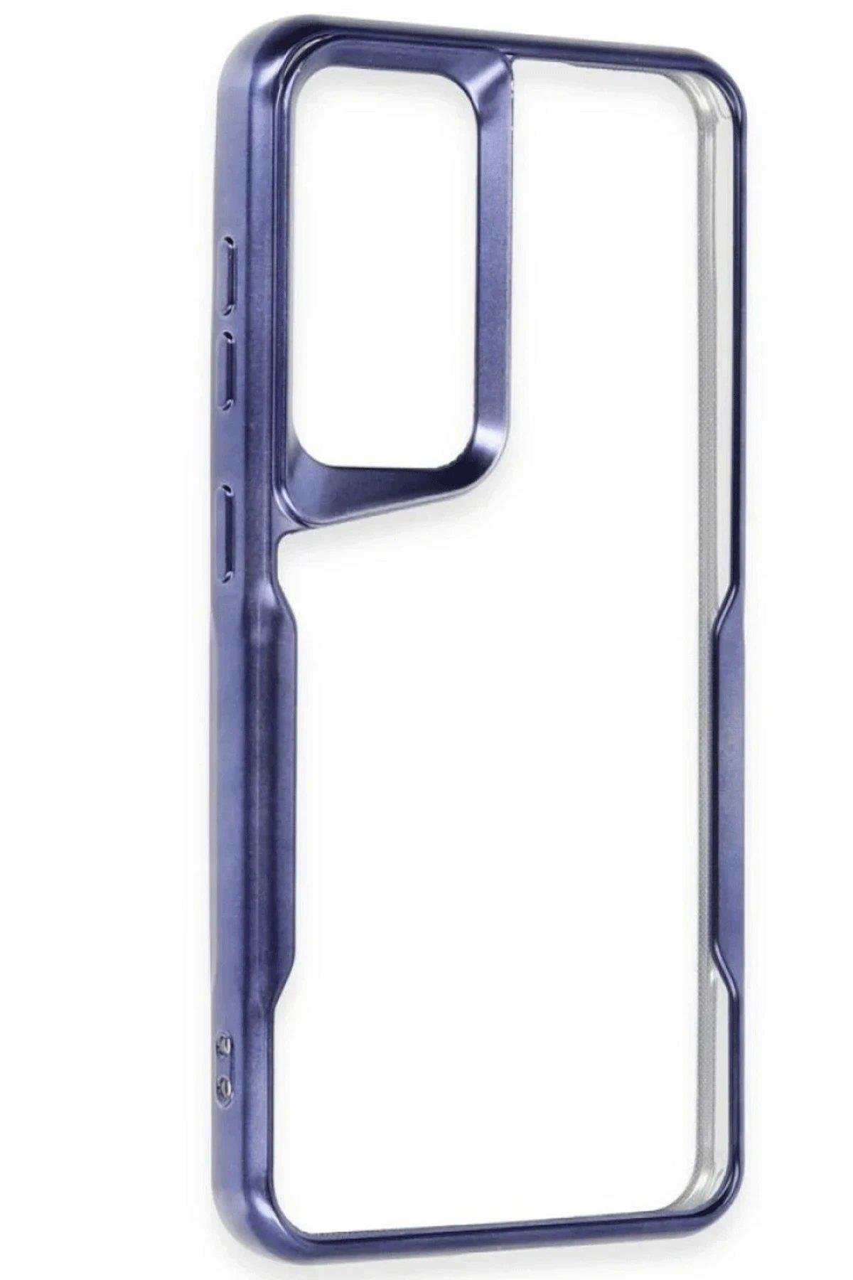 Newface Samsung Galaxy S25 Kılıf Boyi Silikon Kapak - Lacivert