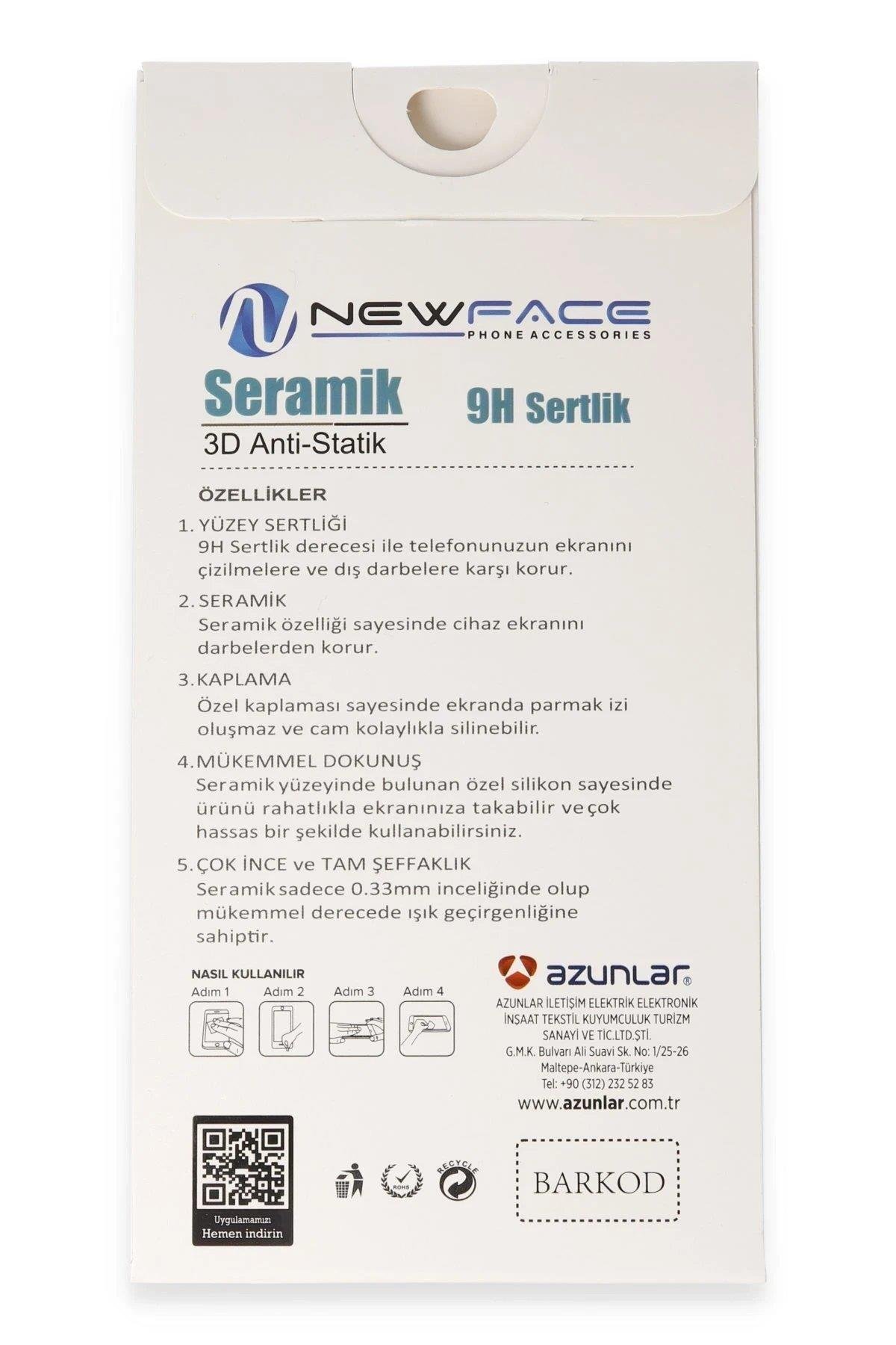 Newface Samsung Galaxy S25 Plus 3D Antistatik Seramik Nano Ekran Koruyucu