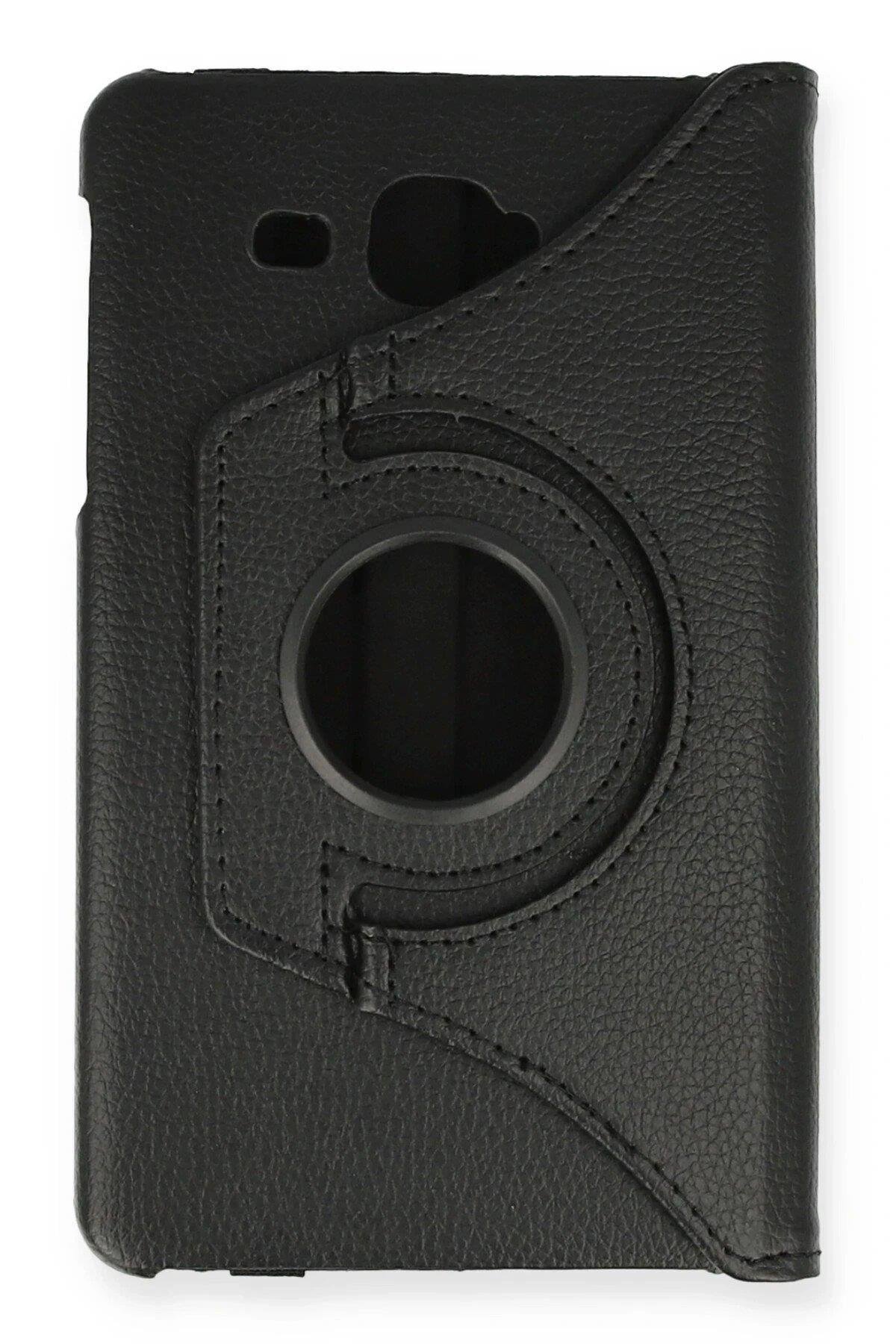 Newface Samsung Galaxy T280 Tab A 7 Kılıf 360 Tablet Deri Kılıf - Siyah