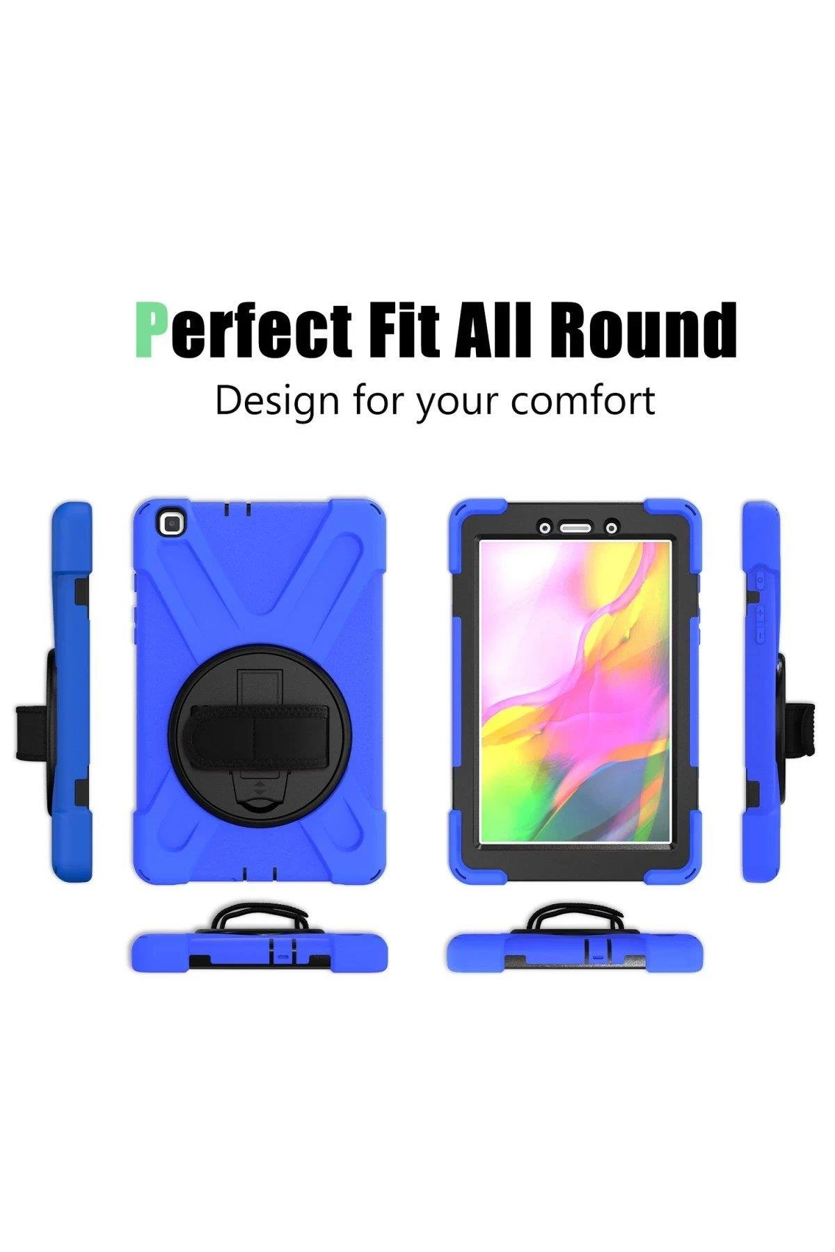 Newface Samsung Galaxy T290 Tab A 8 Kılıf Amazing Tablet Kapak - Mavi