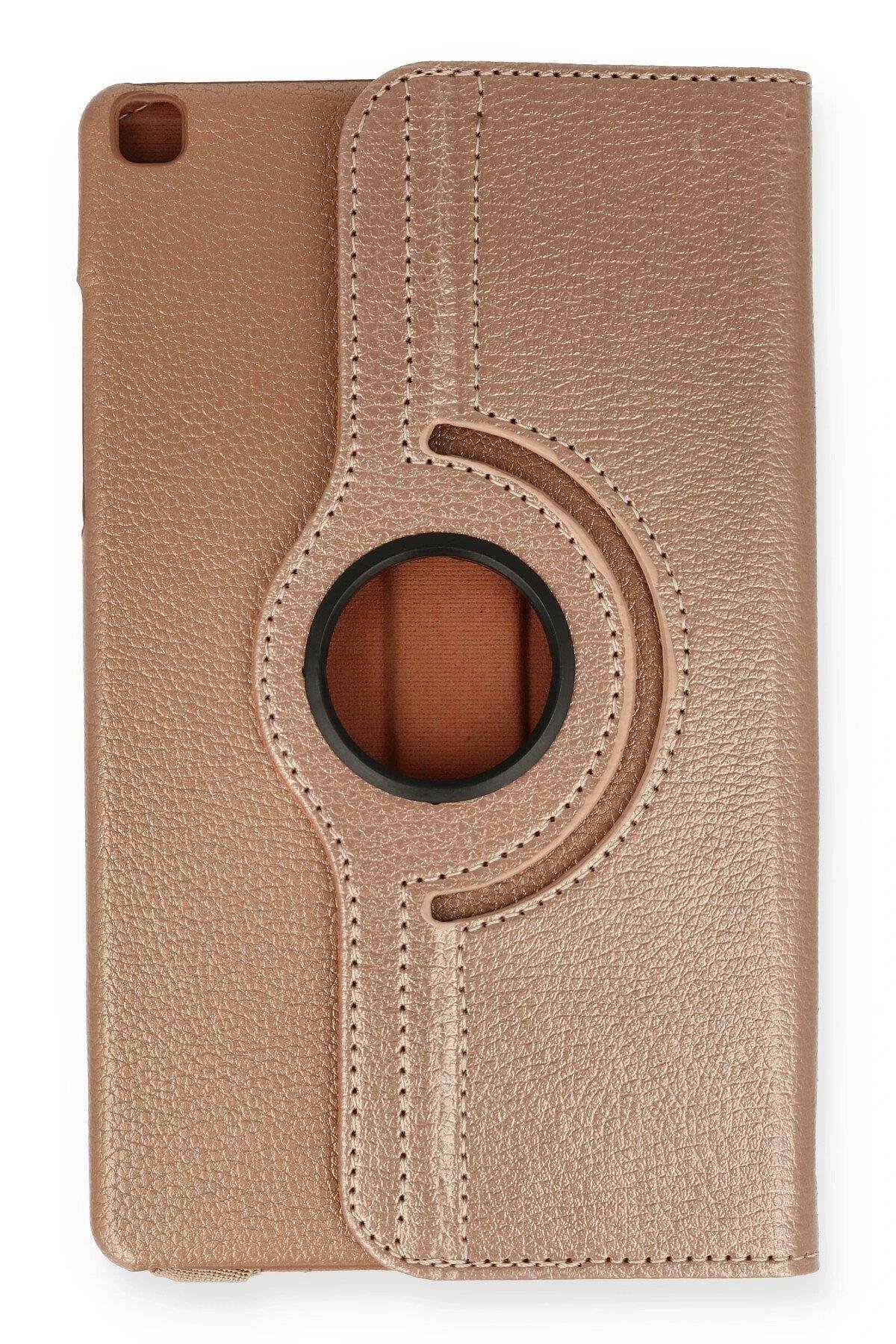 Newface Samsung Galaxy T290 Tab A 8 Kılıf 360 Tablet Deri Kılıf - Rose Gold