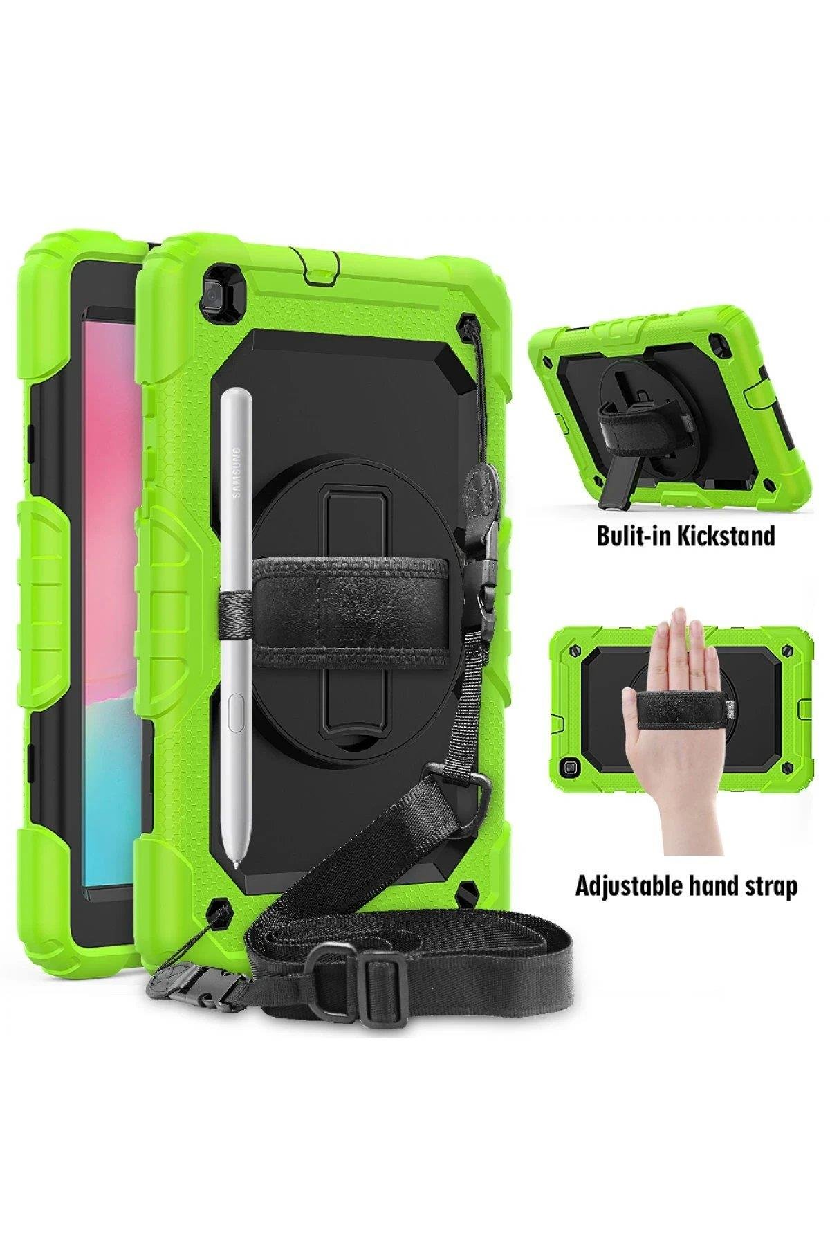 Newface Samsung Galaxy T290 Tab A 8 Kılıf Pars Tablet Kapak - Yeşil