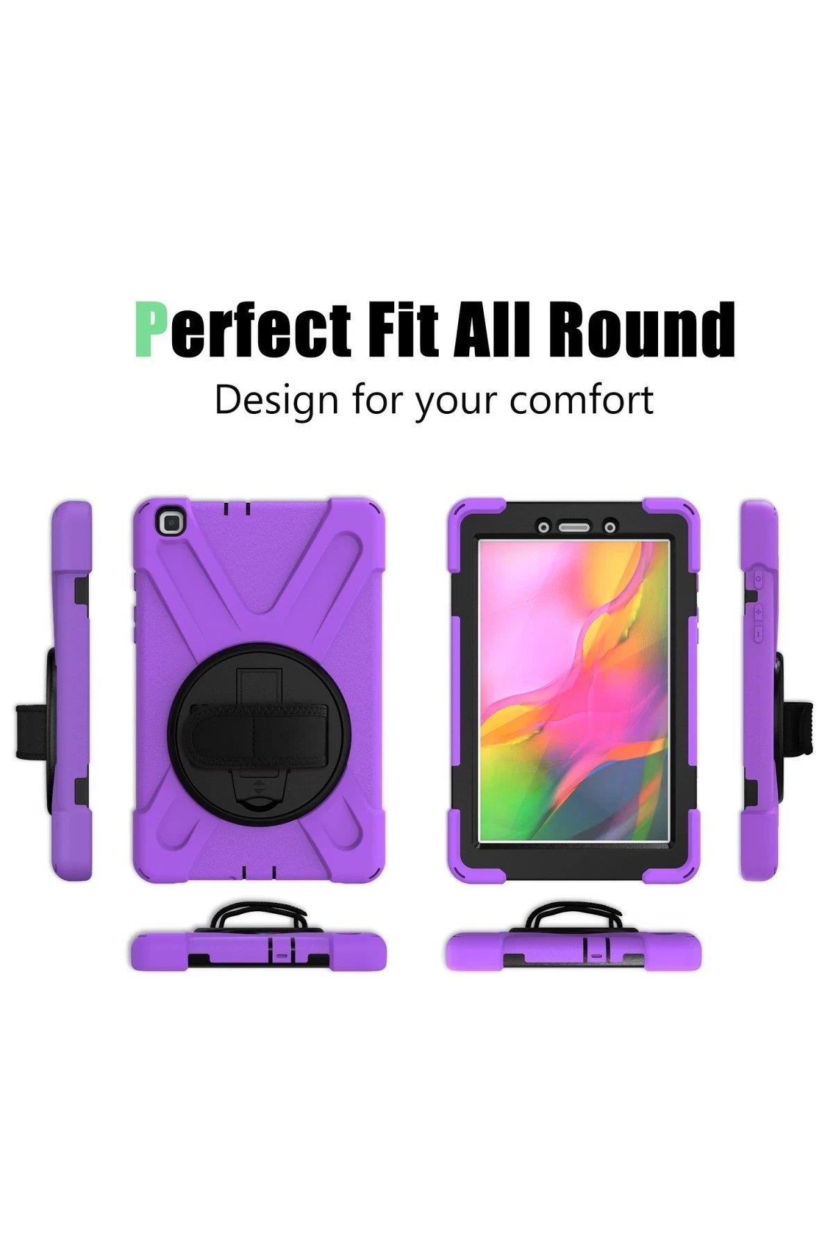 Newface Samsung Galaxy T290 Tab A 8 Kılıf Amazing Tablet Kapak - Mor