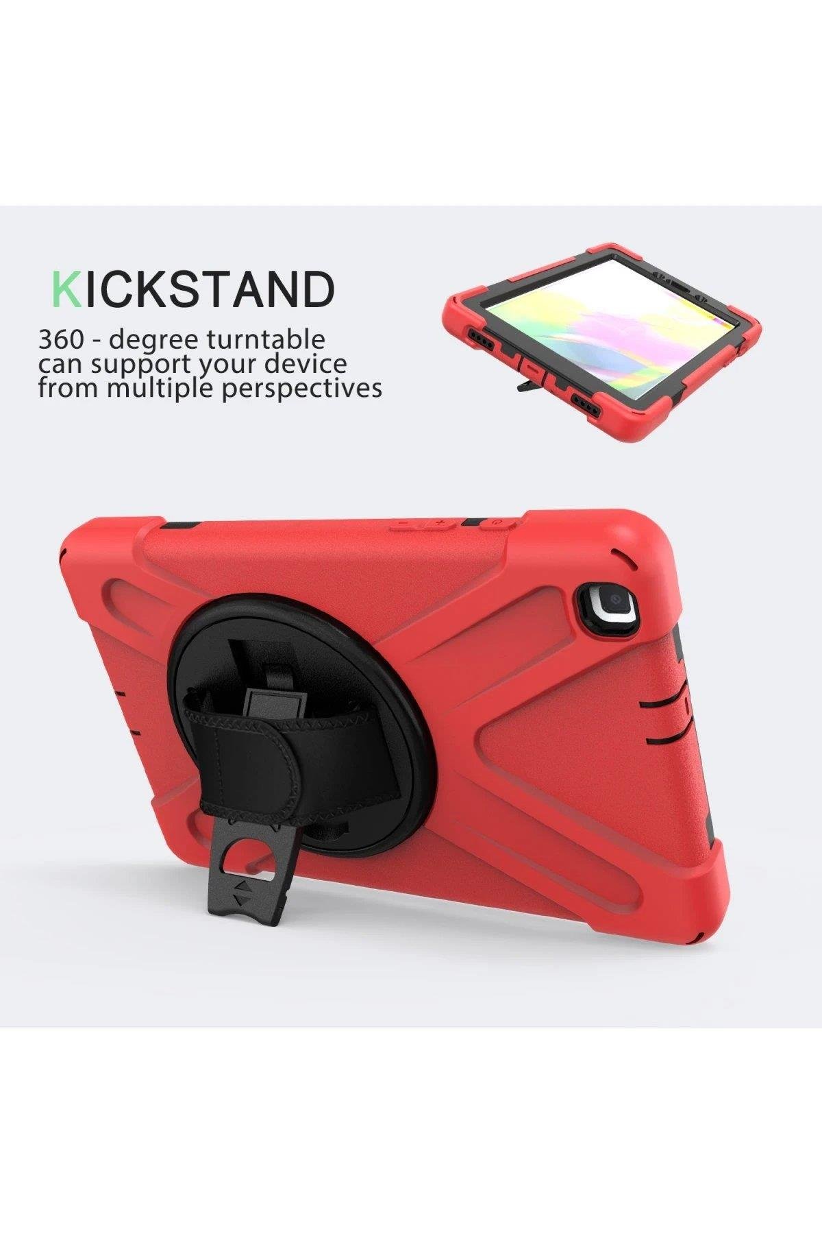 Newface Samsung Galaxy T290 Tab A 8 Kılıf Amazing Tablet Kapak - Kırmızı