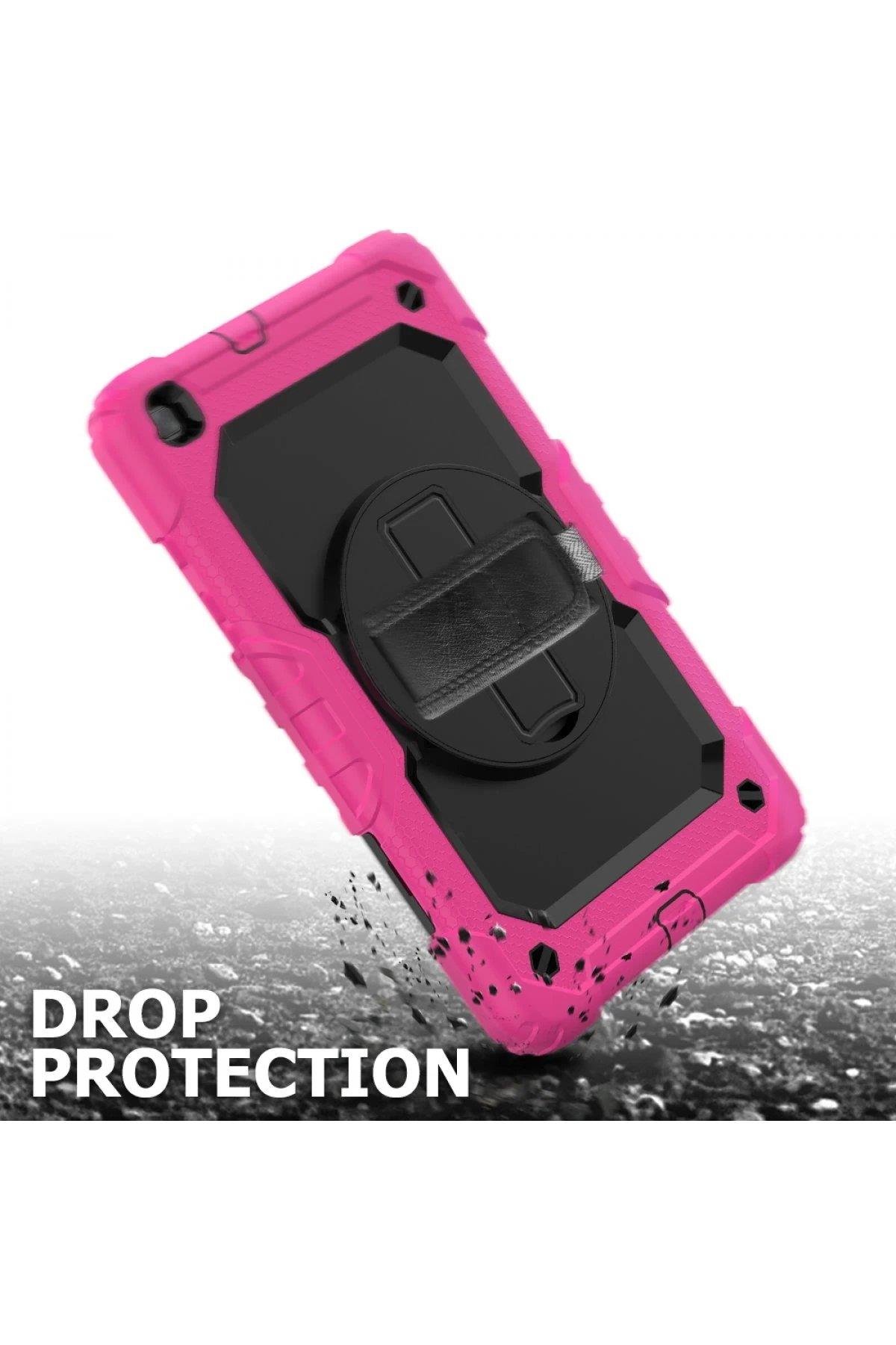 Newface Samsung Galaxy T290 Tab A 8 Kılıf Pars Tablet Kapak - Pembe