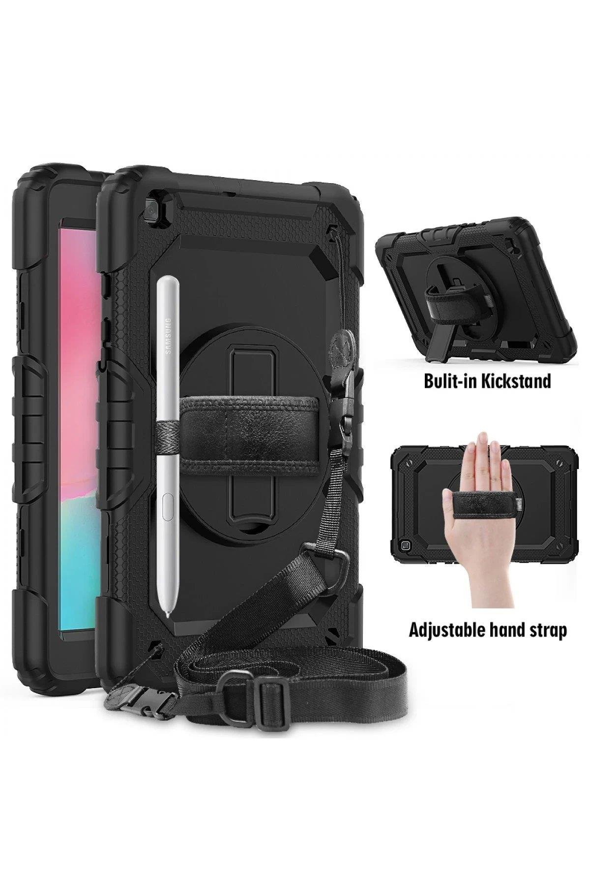 Newface Samsung Galaxy T290 Tab A 8 Kılıf Pars Tablet Kapak - Siyah