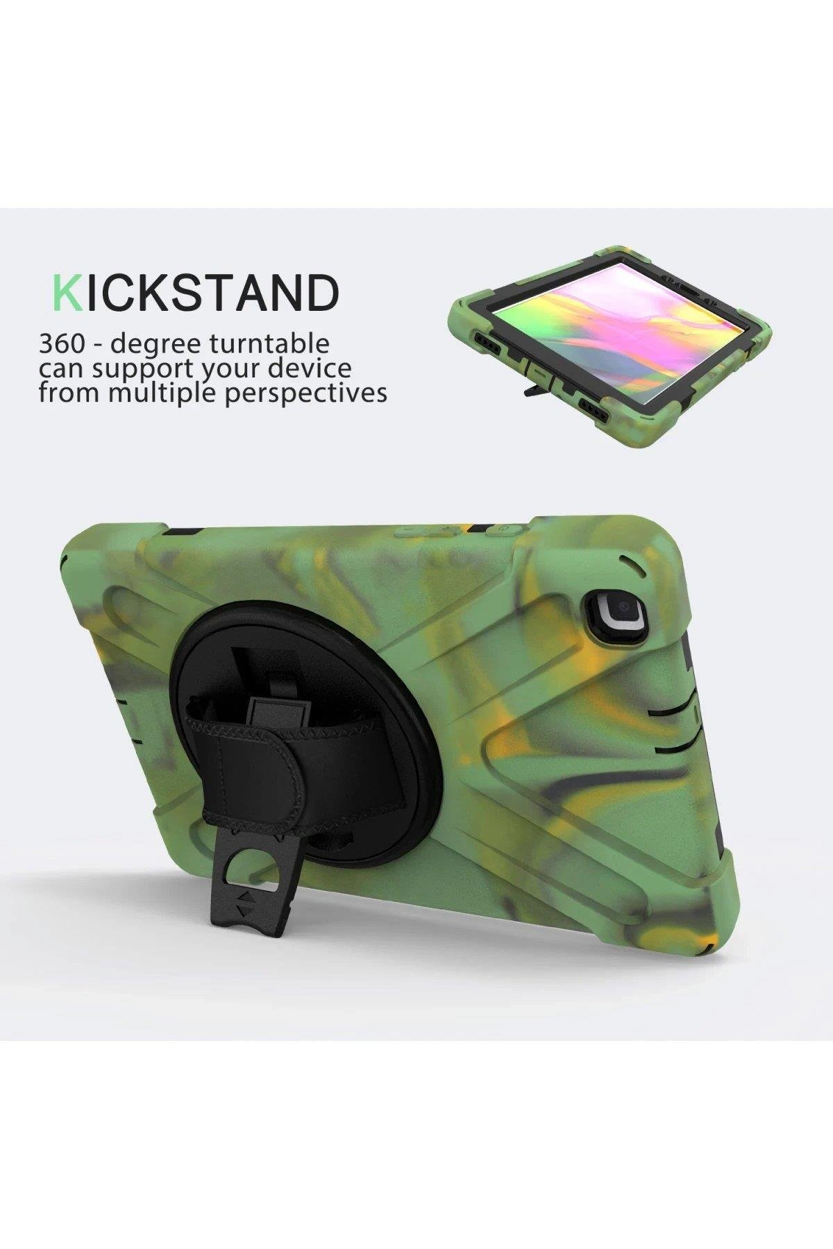 Newface Samsung Galaxy T290 Tab A 8 Kılıf Amazing Tablet Kapak - Kamuflaj