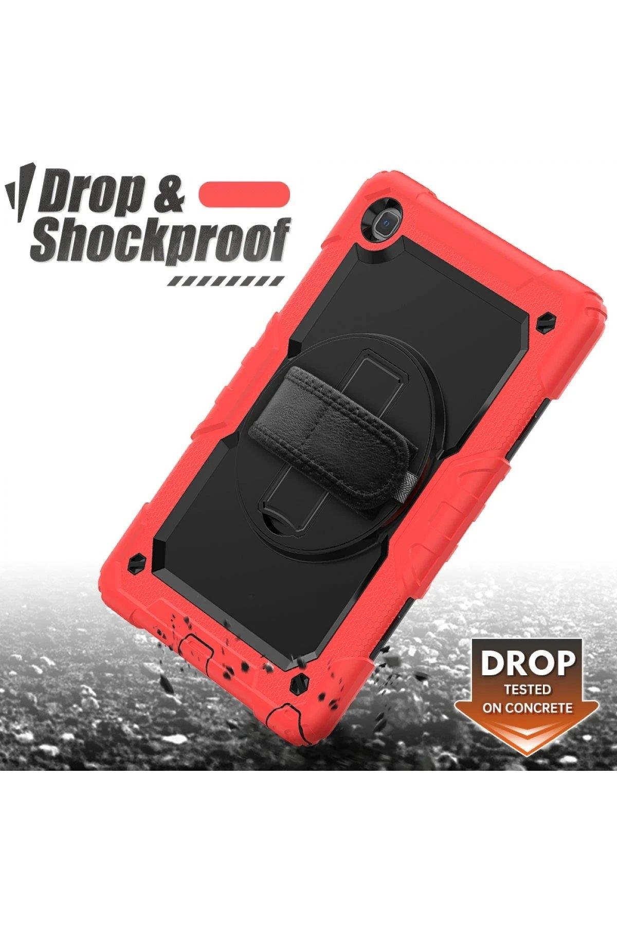 Newface Samsung Galaxy T500 Tab A7 10.4 Kılıf Pars Tablet Kapak - Kırmızı