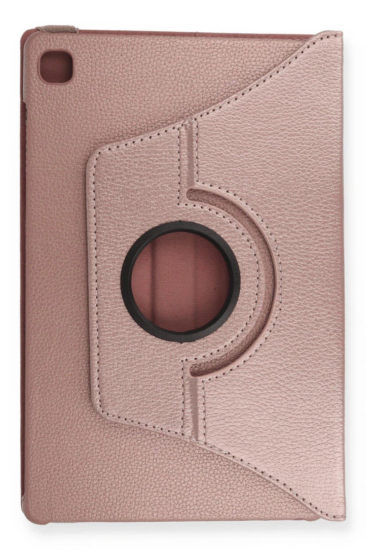 Newface Samsung Galaxy T500 Tab A7 10.4 Kılıf 360 Tablet Deri Kılıf - Rose Gold