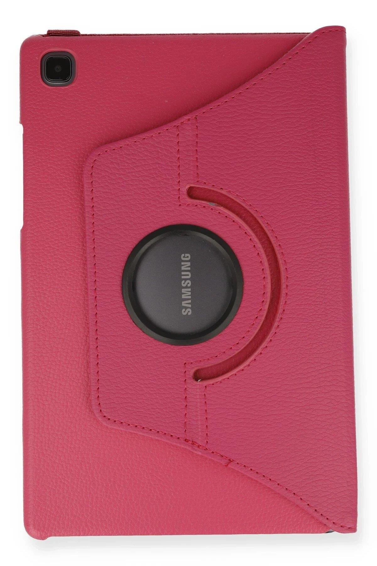 Newface Samsung Galaxy T500 Tab A7 10.4 Kılıf 360 Tablet Deri Kılıf - Pembe