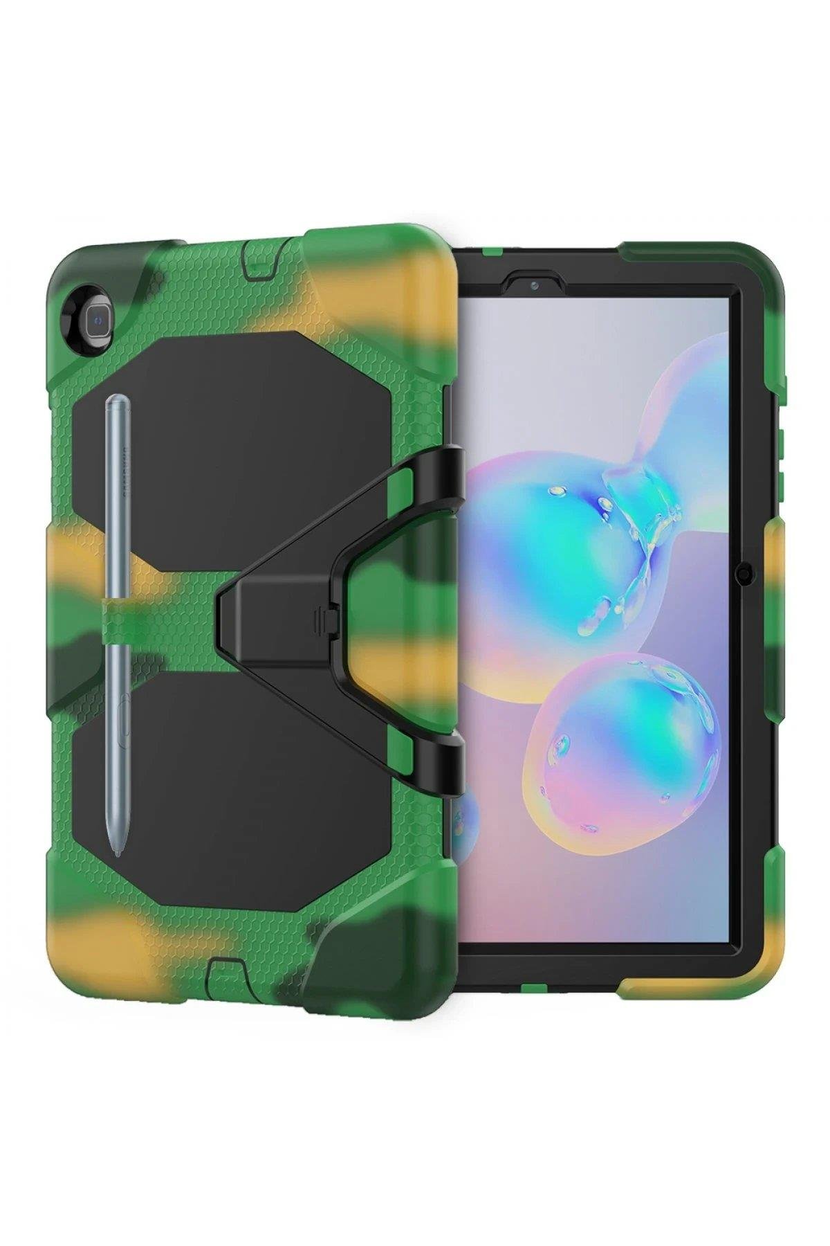 Newface Samsung Galaxy T500 Tab A7 10.4 Kılıf Griffin Tablet Kapak - Kamuflaj