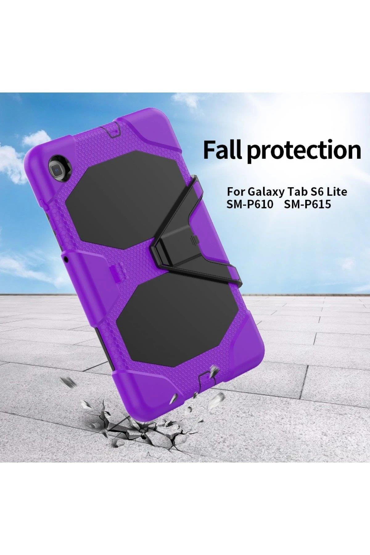 Newface Samsung Galaxy T500 Tab A7 10.4 Kılıf Griffin Tablet Kapak - Mor