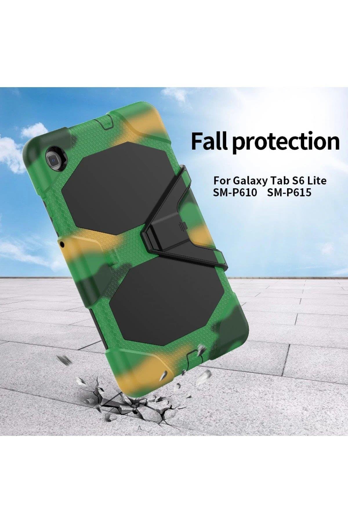 Newface Samsung Galaxy T500 Tab A7 10.4 Kılıf Griffin Tablet Kapak - Kamuflaj