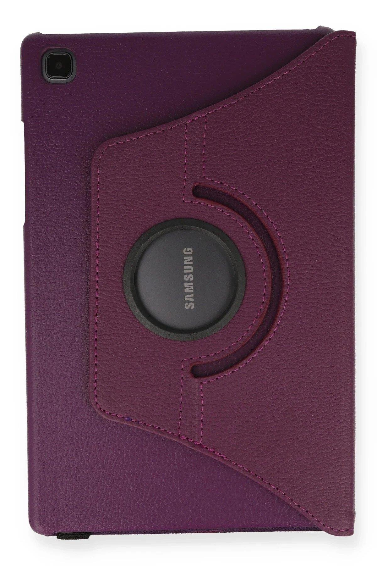 Newface Samsung Galaxy T500 Tab A7 10.4 Kılıf 360 Tablet Deri Kılıf - Mürdüm